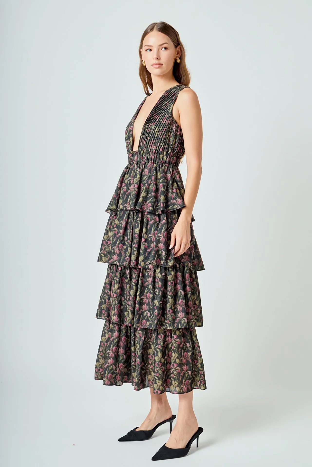 Floral Tiered Maxi Dress sold by Endless Rose product image thumbnail 3