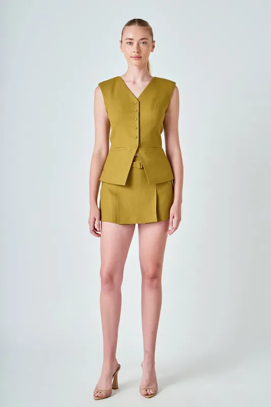 Pleated Mini Skort sold by Endless Rose