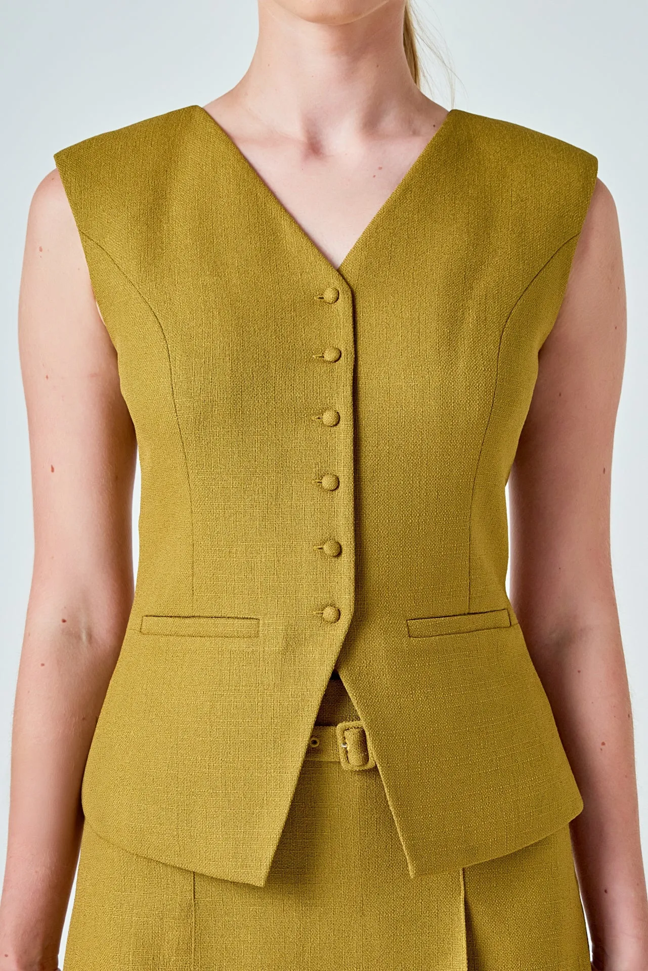 Tweed Buttoned Long Top sold by Endless Rose product image thumbnail 2