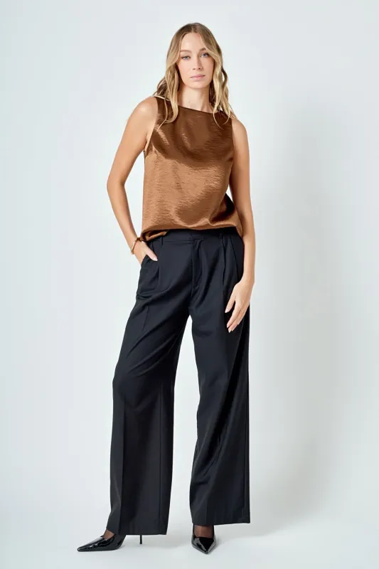 Satin Velvet Square Neck Long Top sold by Endless Rose