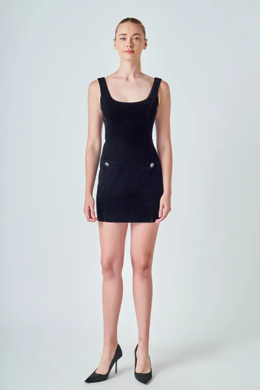 Velvet Mini Dress sold by Endless Rose