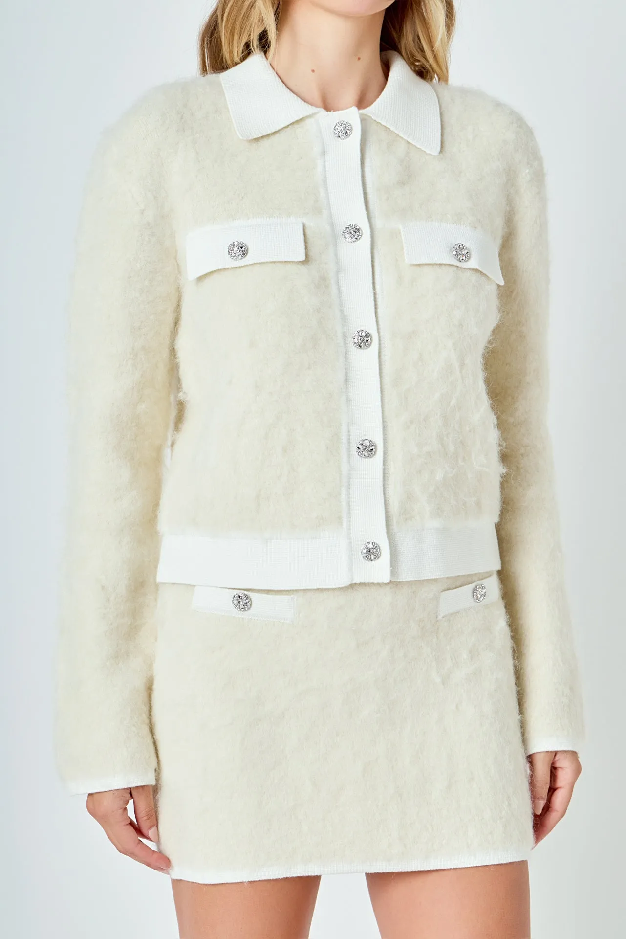 Collared Button Up Cardigan sold by Endless Rose product image thumbnail 2