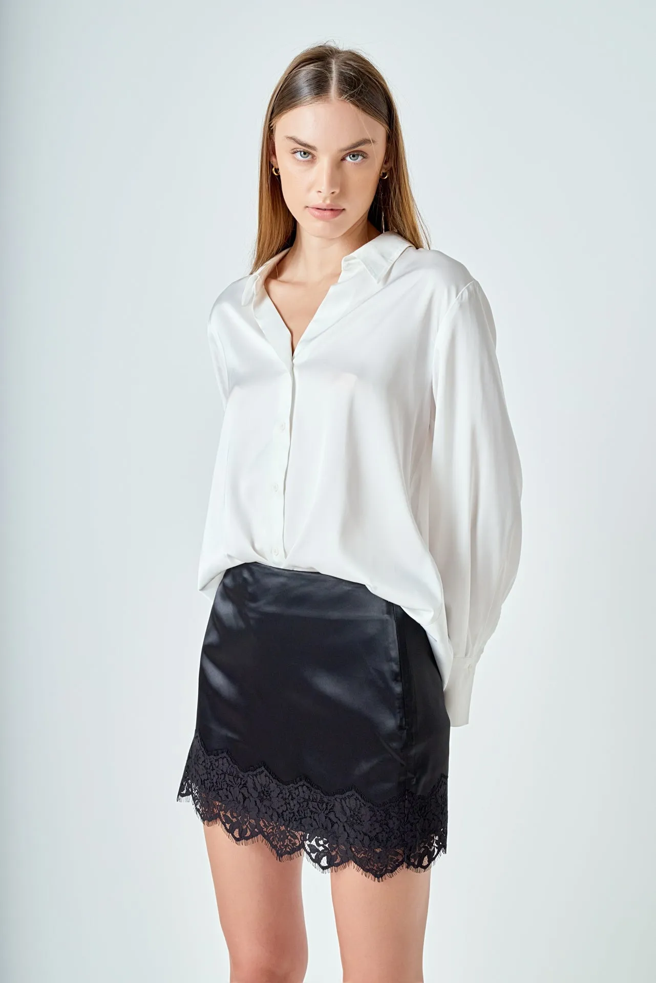 Lace Trim Mini Skirt sold by Endless Rose product image thumbnail 5