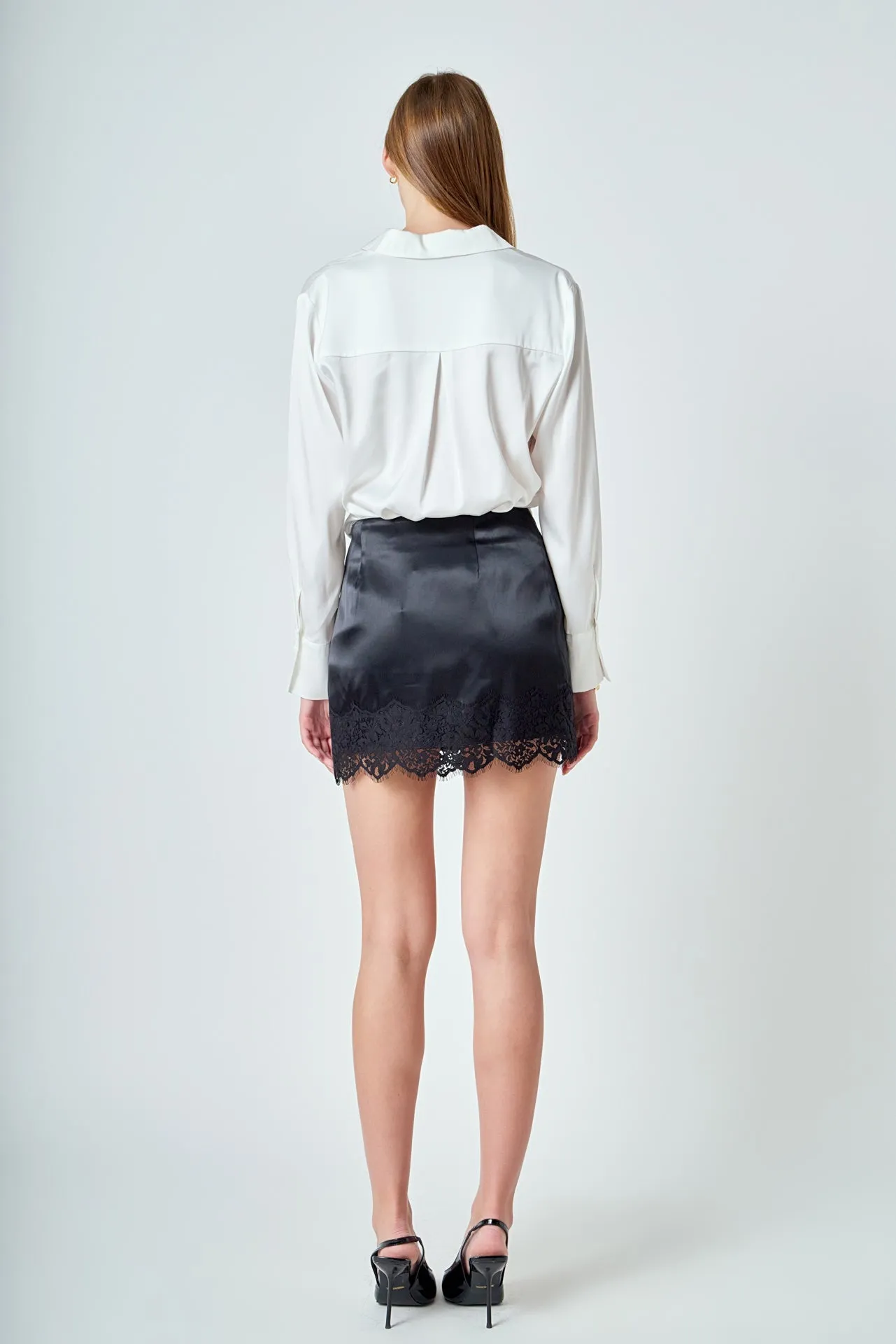Lace Trim Mini Skirt sold by Endless Rose product image thumbnail 4