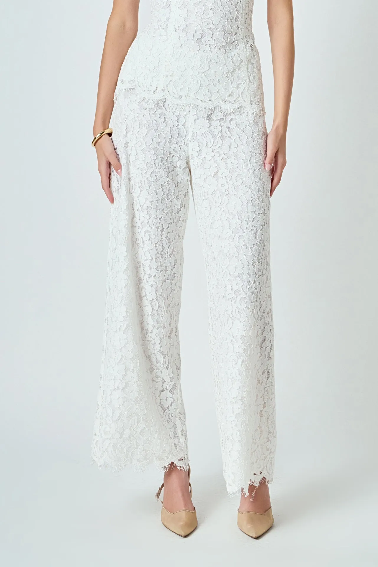 Lace Wide Leg Pants sold by Endless Rose product image thumbnail 2