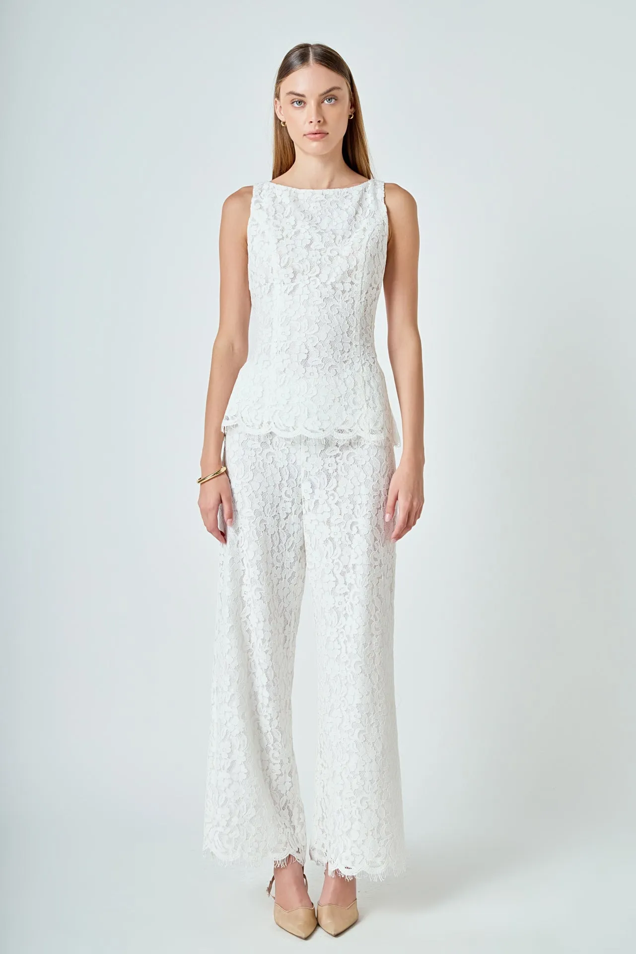 Lace Wide Leg Pants sold by Endless Rose