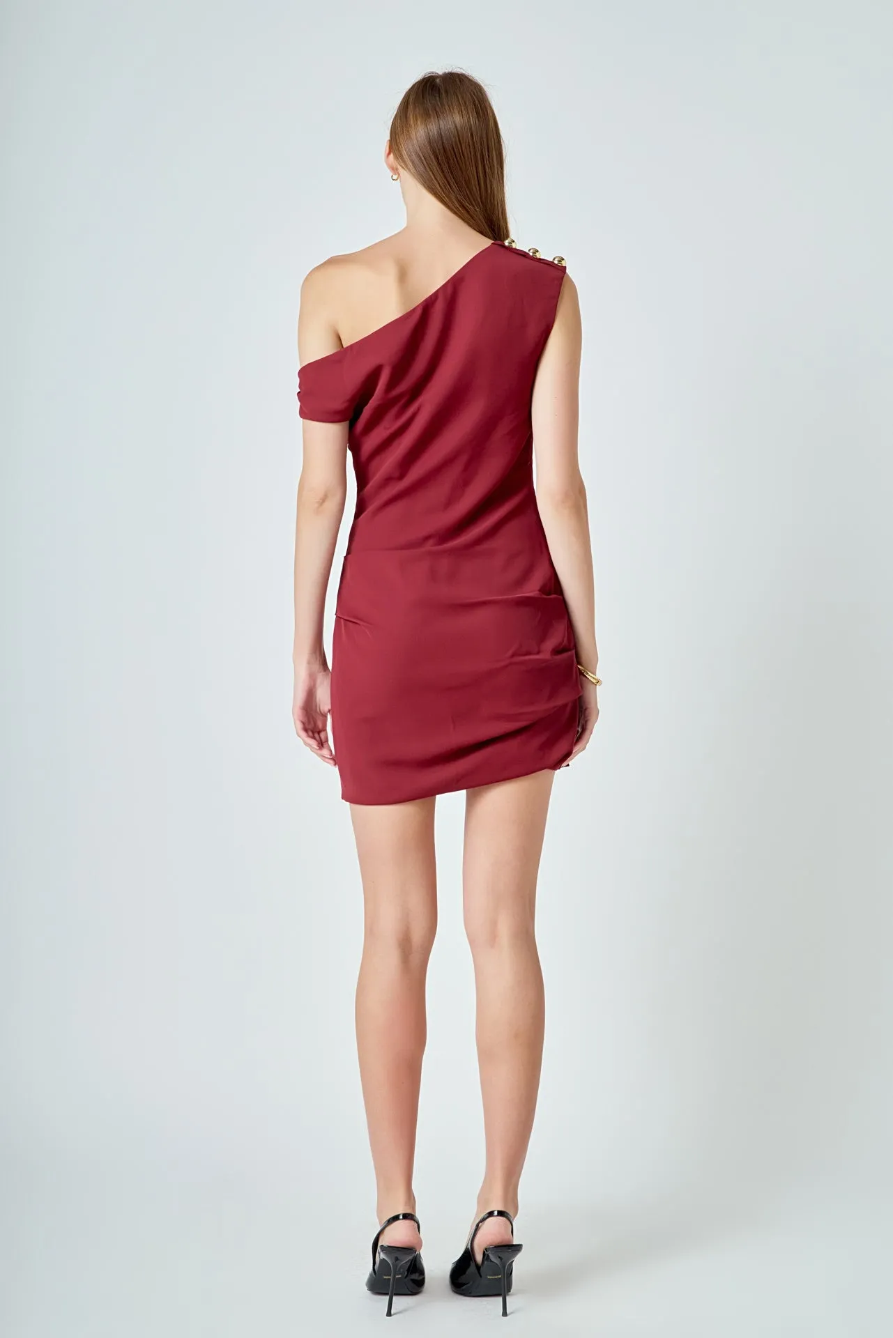 One Shoulder Accent Mini Dress sold by Endless Rose product image thumbnail 4