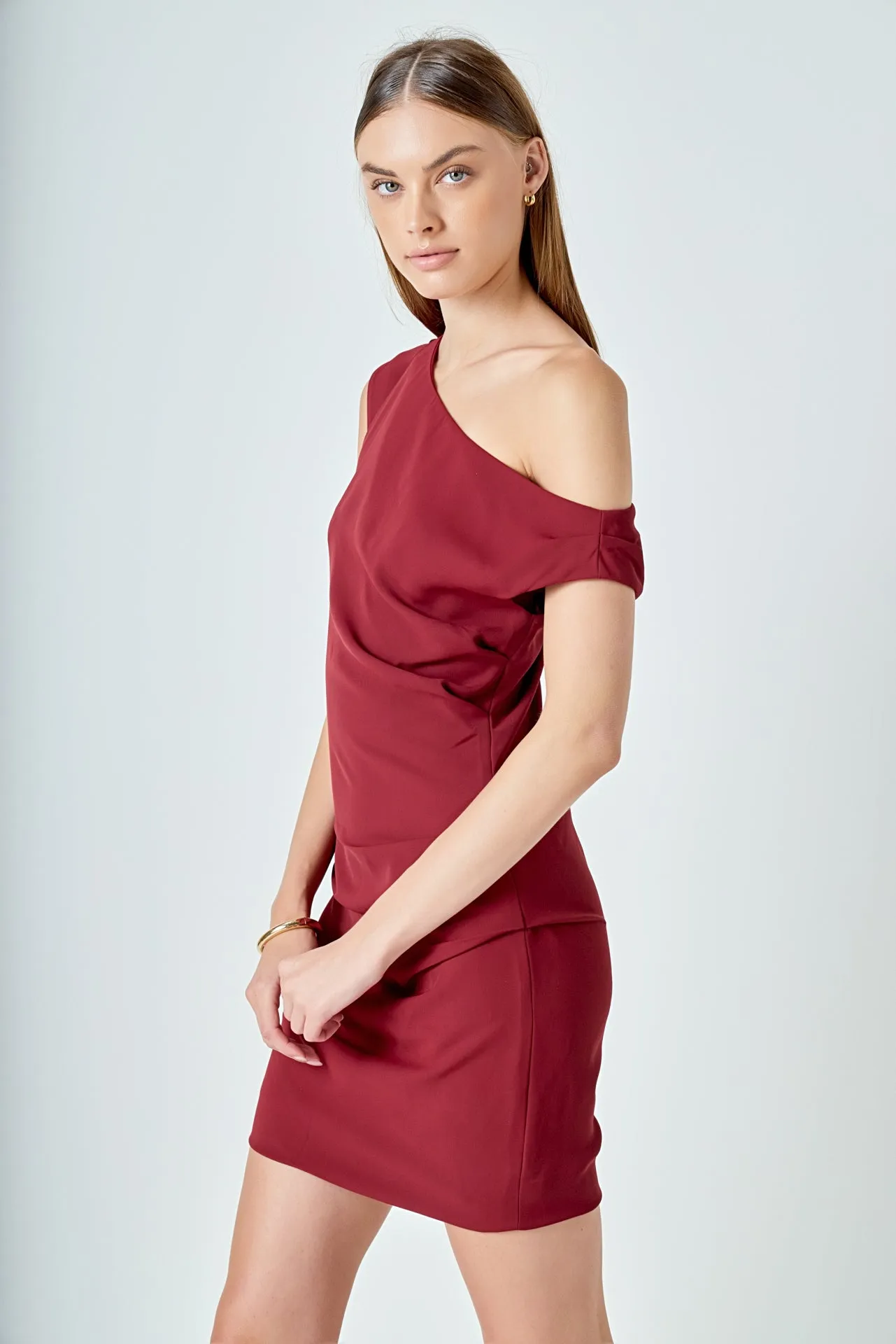 One Shoulder Accent Mini Dress sold by Endless Rose product image thumbnail 5
