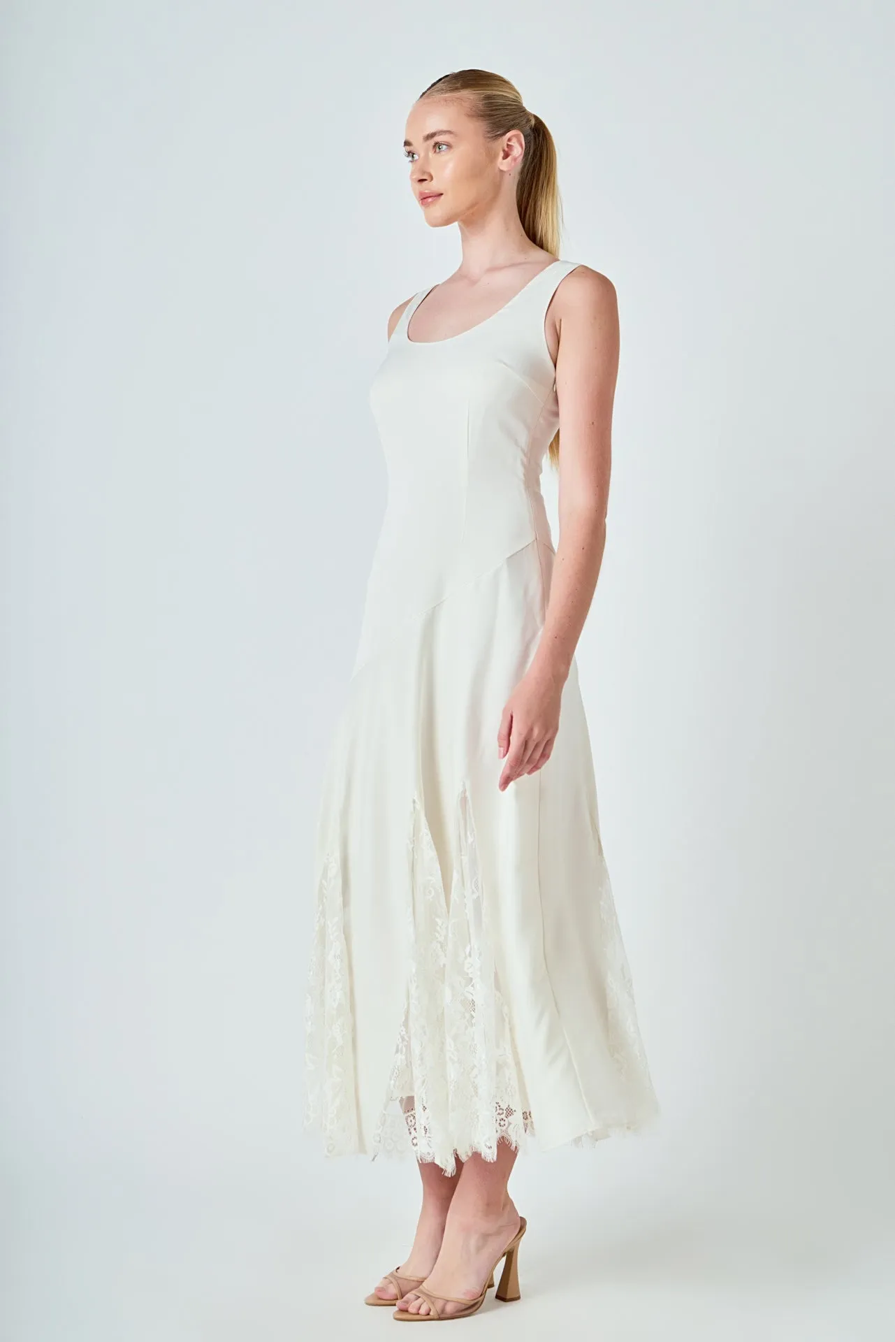 Lace Satin Maxi Dress sold by Endless Rose product image thumbnail 3