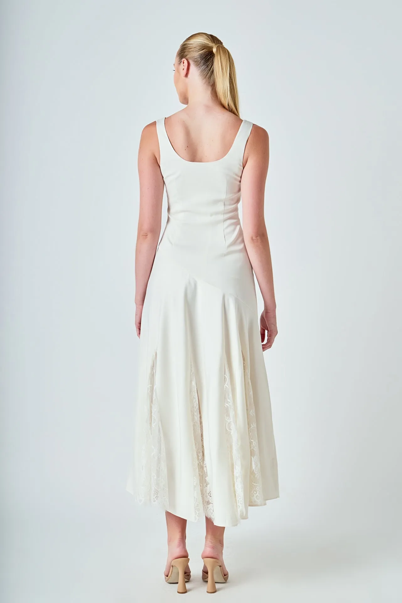 Lace Satin Maxi Dress sold by Endless Rose product image thumbnail 4