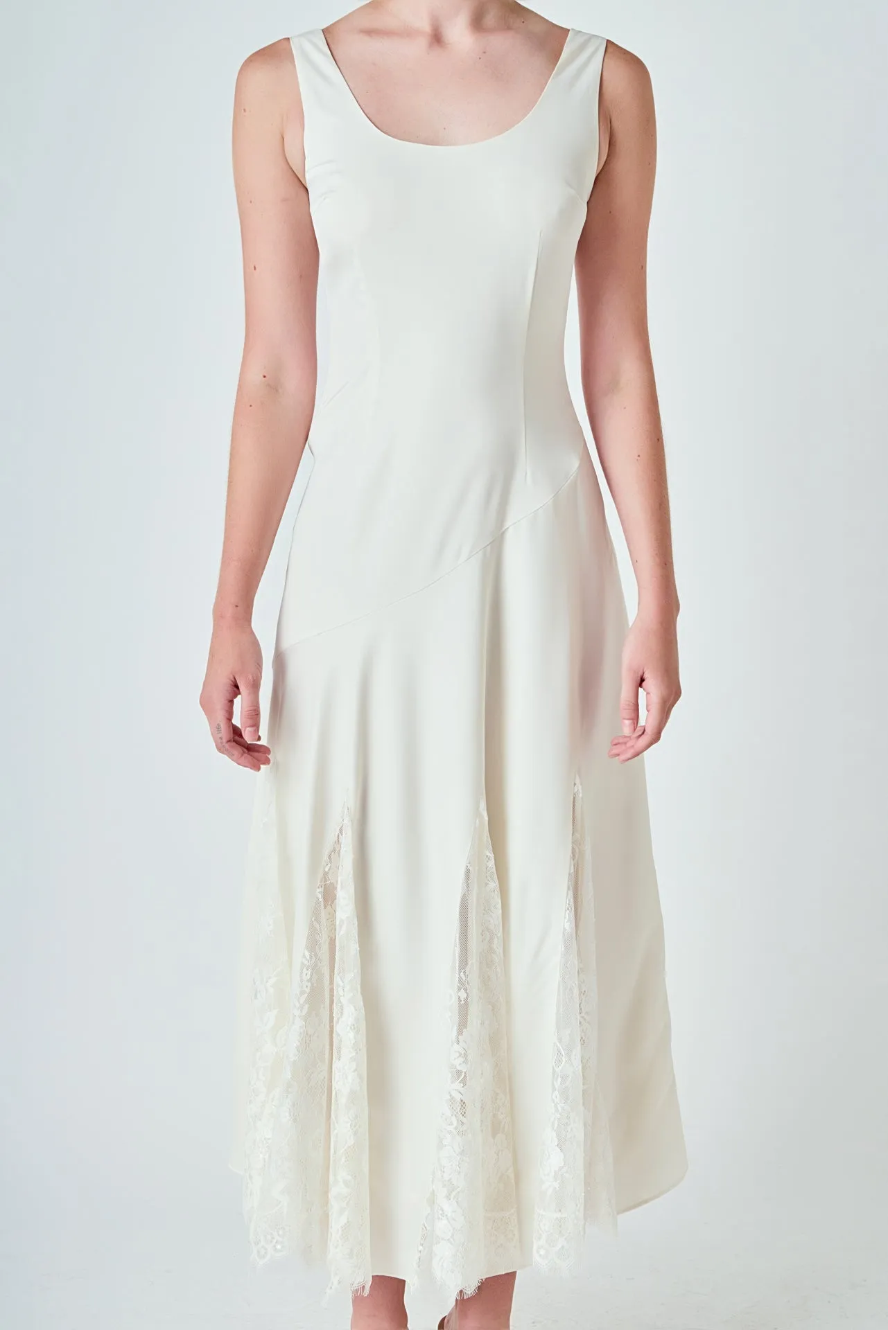 Lace Satin Maxi Dress sold by Endless Rose product image thumbnail 2