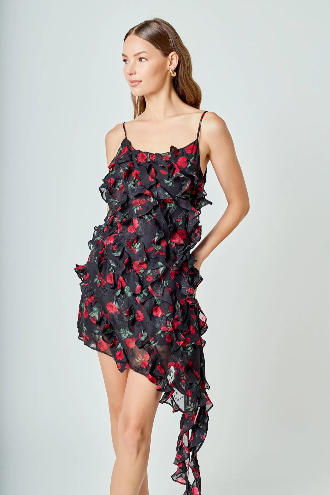 Print Ruffled maxi Dress sold by Endless Rose product image thumbnail 5