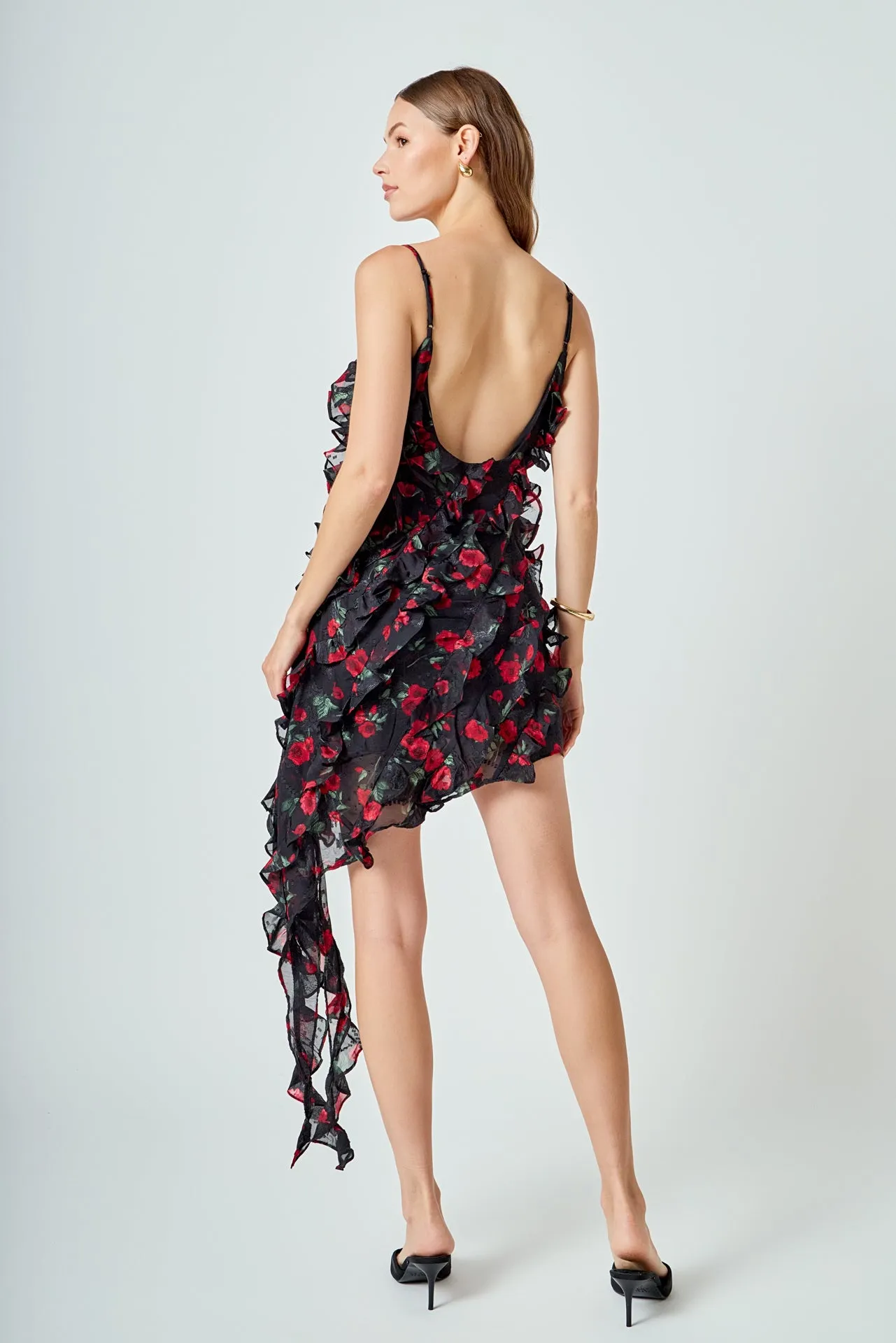 Print Ruffled maxi Dress sold by Endless Rose product image thumbnail 4