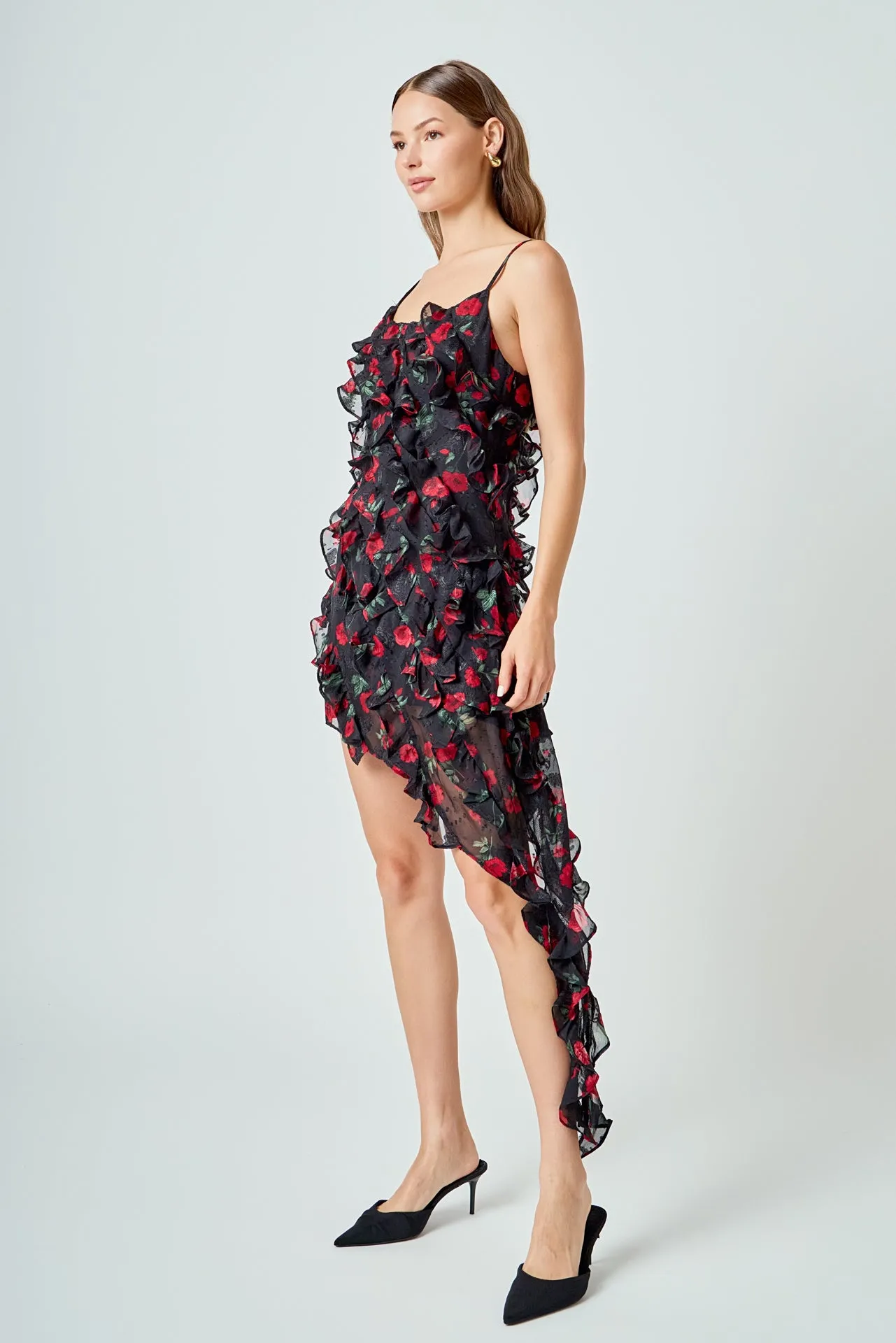 Print Ruffled maxi Dress sold by Endless Rose product image thumbnail 3