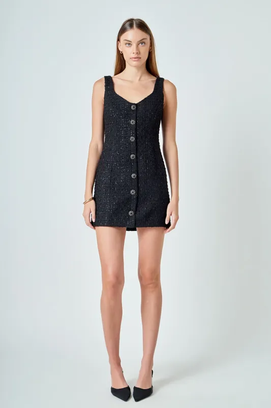 Tweed Mini Dress sold by Endless Rose