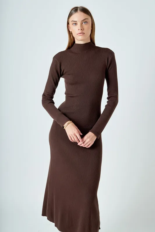 Rib Knit Long Sleeve Maxi Dress sold by Endless Rose