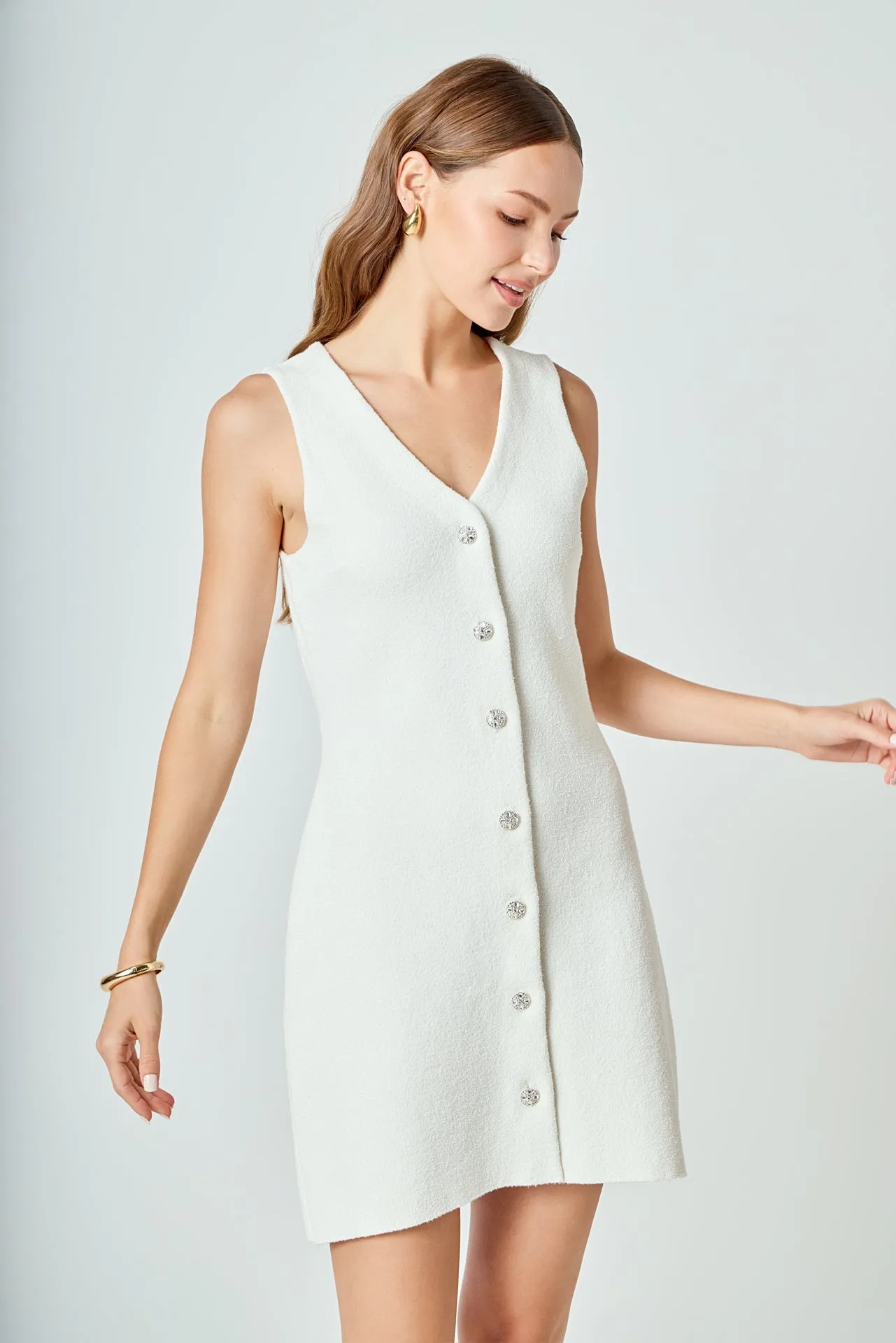 V-Neck A-Line Mini Dress sold by Endless Rose product image thumbnail 5