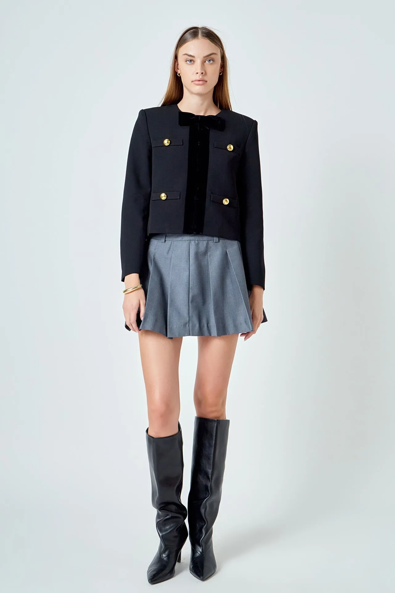 Velvet Contrast Jacket sold by Endless Rose