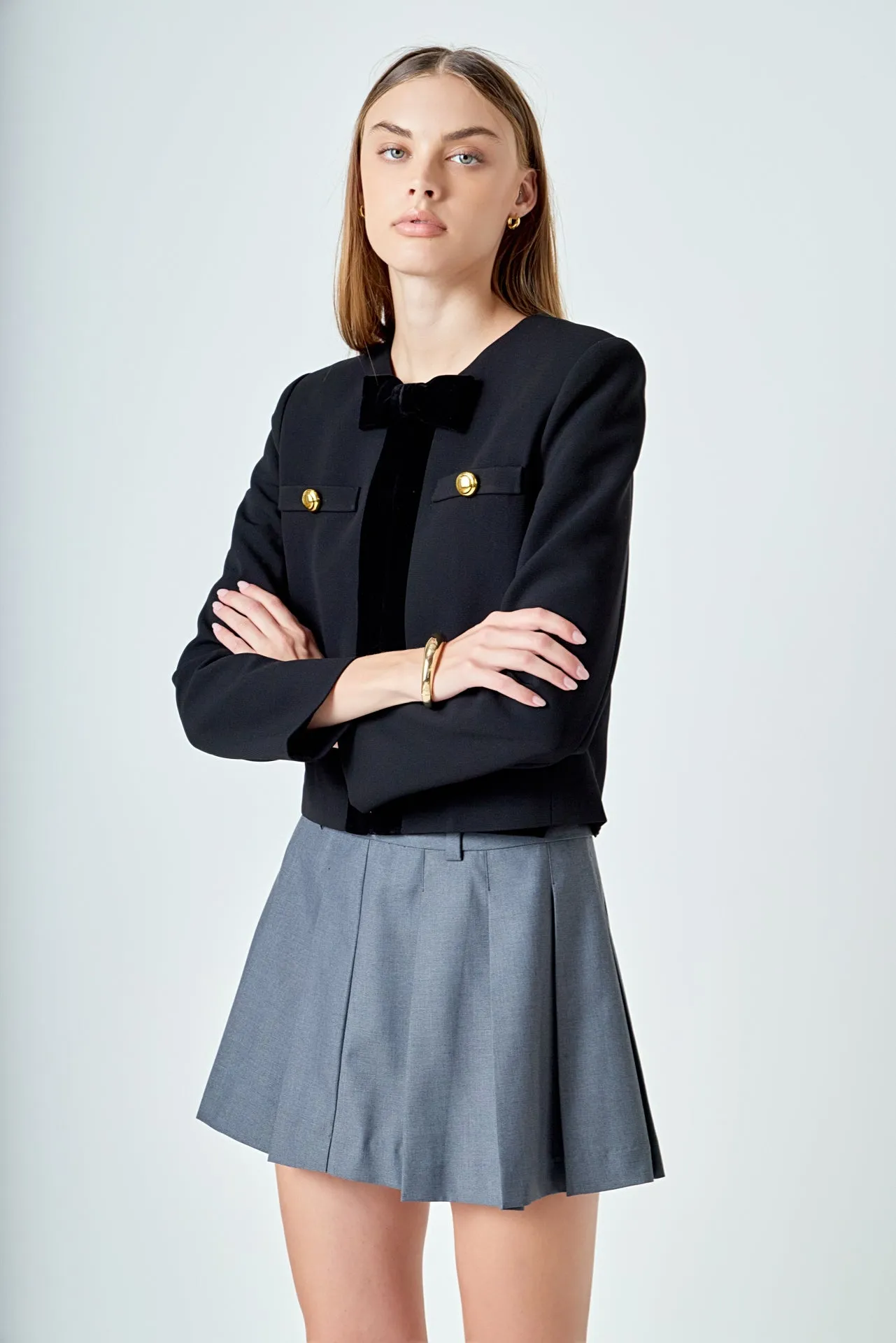 Velvet Contrast Jacket sold by Endless Rose product image thumbnail 5