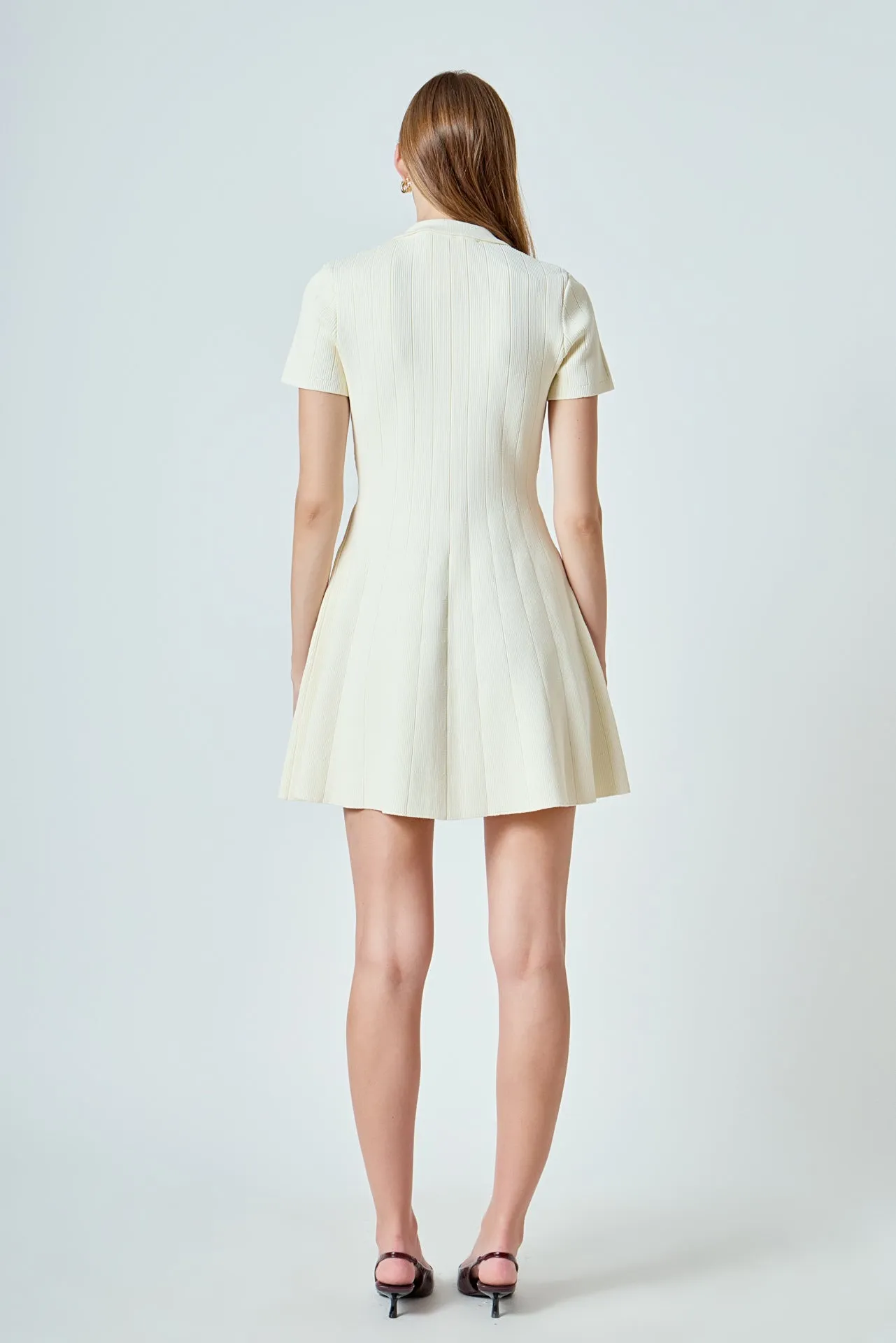 Gemma Jeweled Buttoned Knit Mini dress sold by Endless Rose product image thumbnail 4