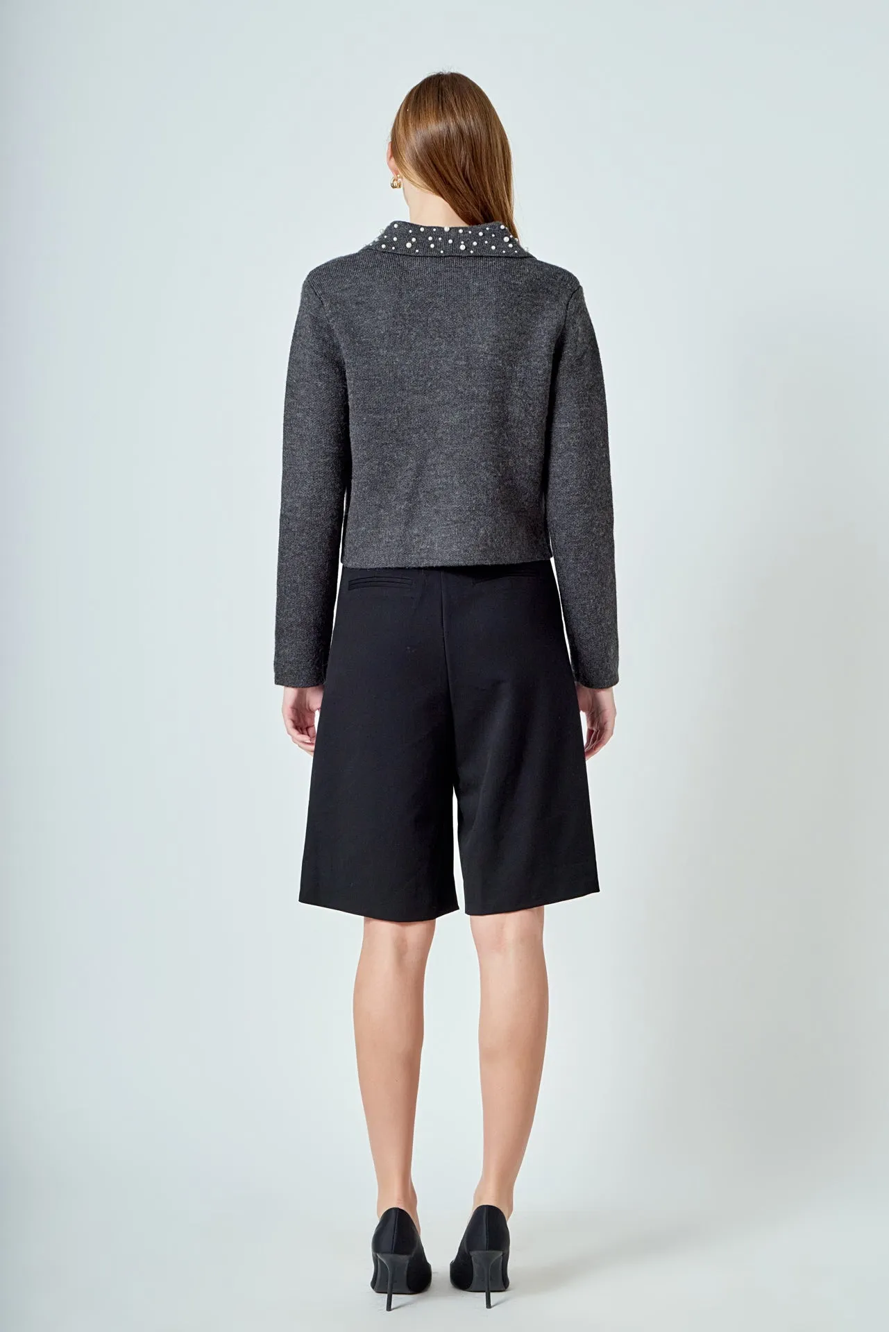 Pearl Embellished Collar Cardigan sold by Endless Rose product image thumbnail 4