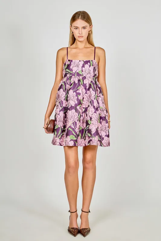 Floral Jacquard Mini Dress sold by Endless Rose