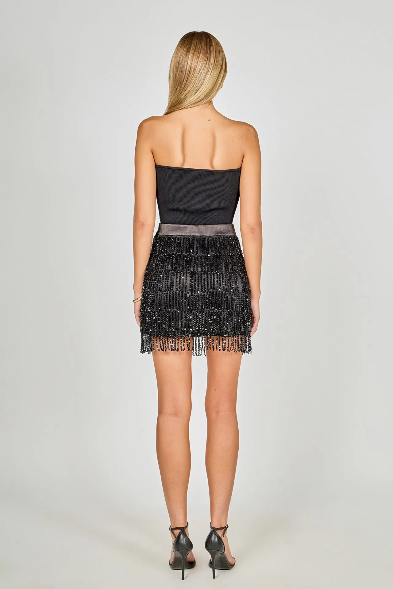 Sequined Tassel Mini Skirt sold by Endless Rose product image thumbnail 4