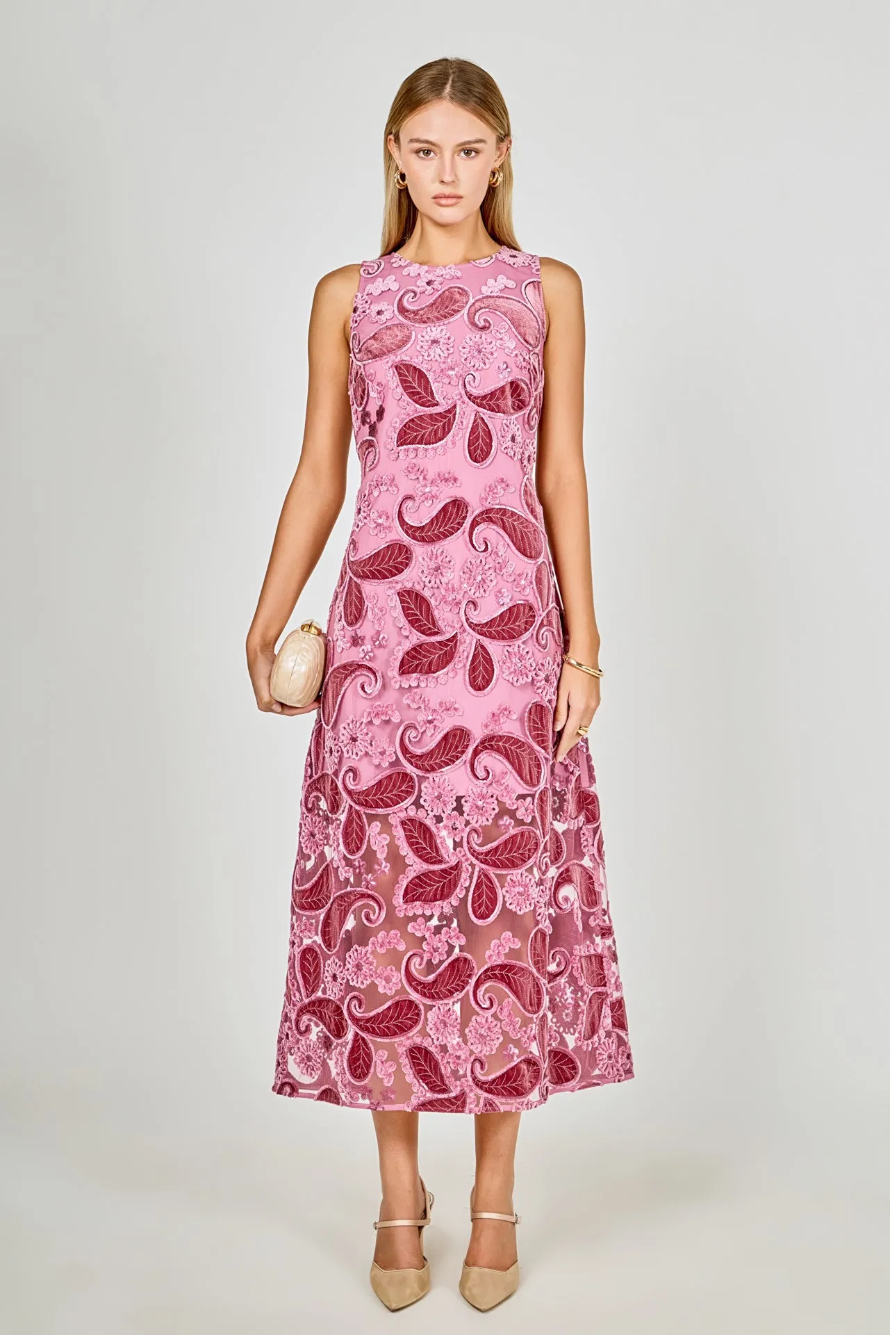 Lace Cami Midi Dress sold by Endless Rose