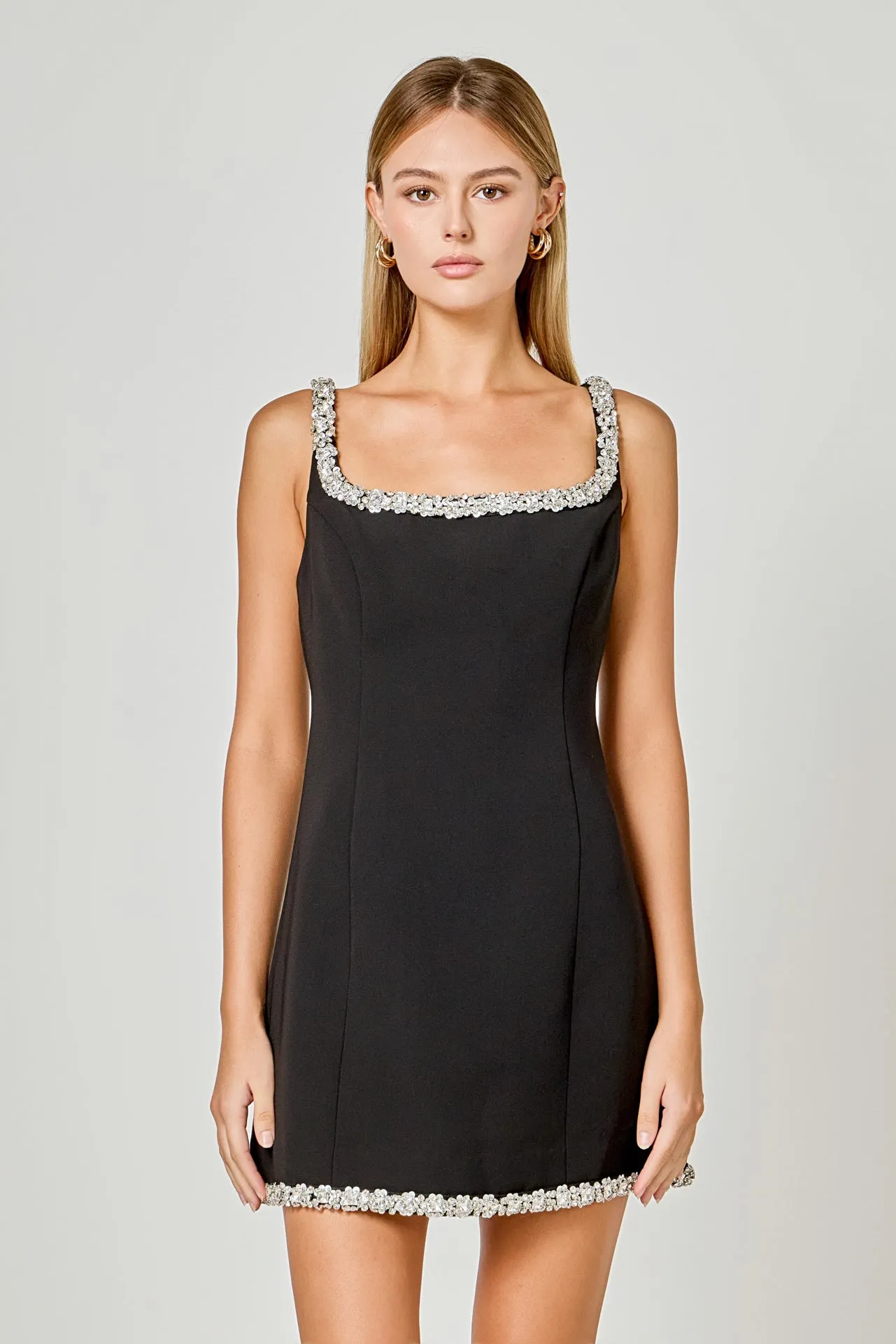Alessia Rhinestone Tape Mini Dress sold by Endless Rose product image thumbnail 5