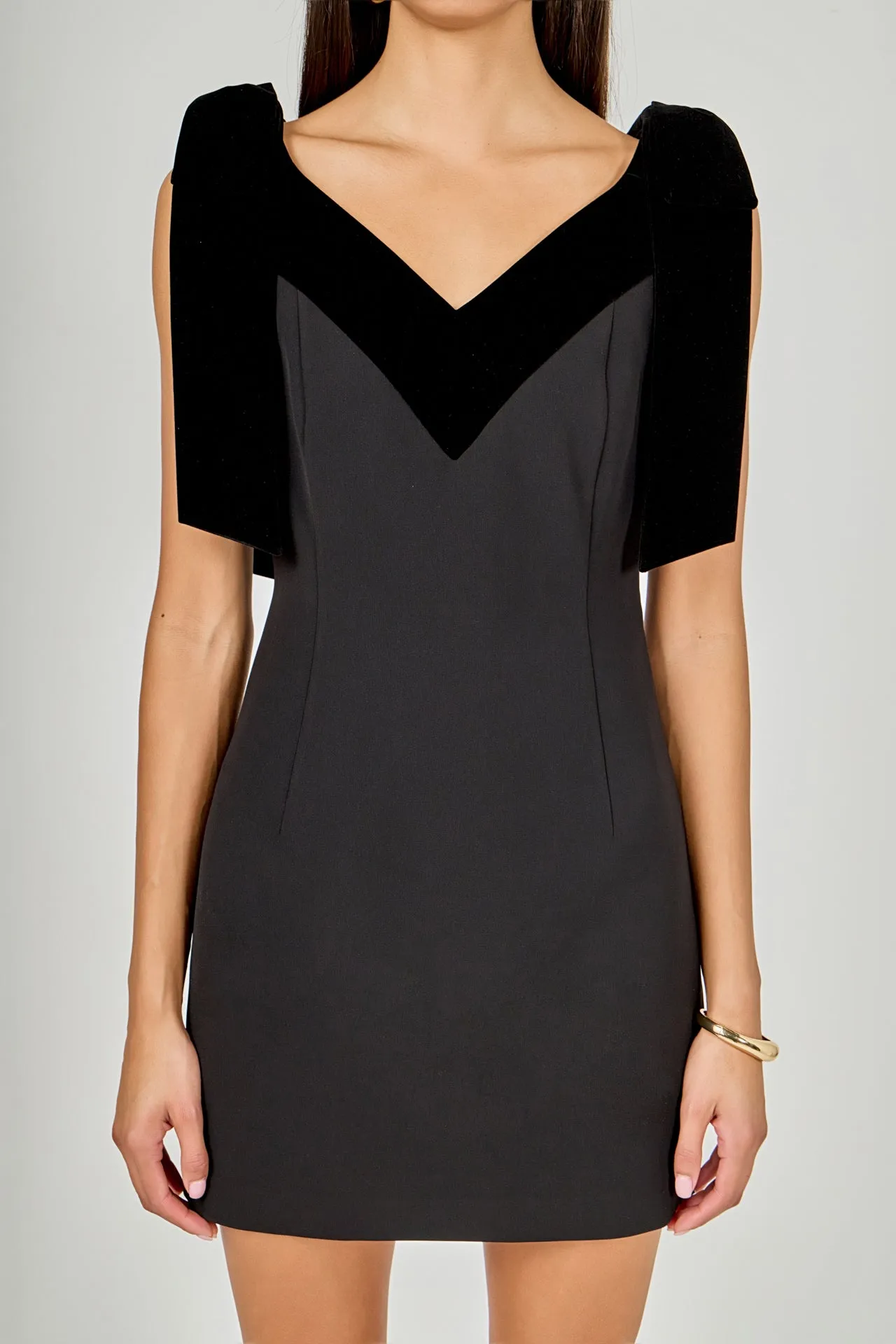 Velvet Detail Mini Dress sold by Endless Rose product image thumbnail 2