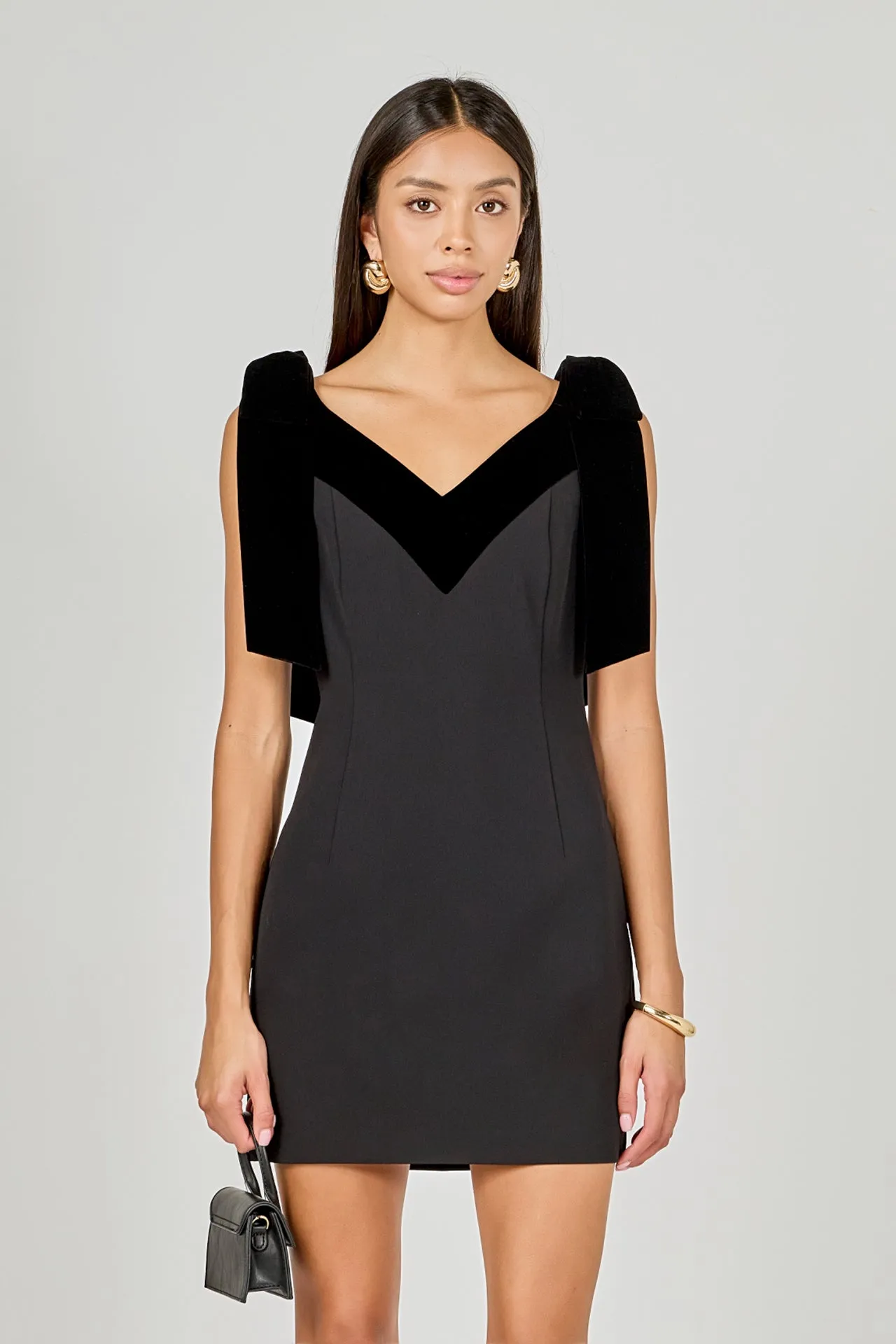 Velvet Detail Mini Dress sold by Endless Rose product image thumbnail 5