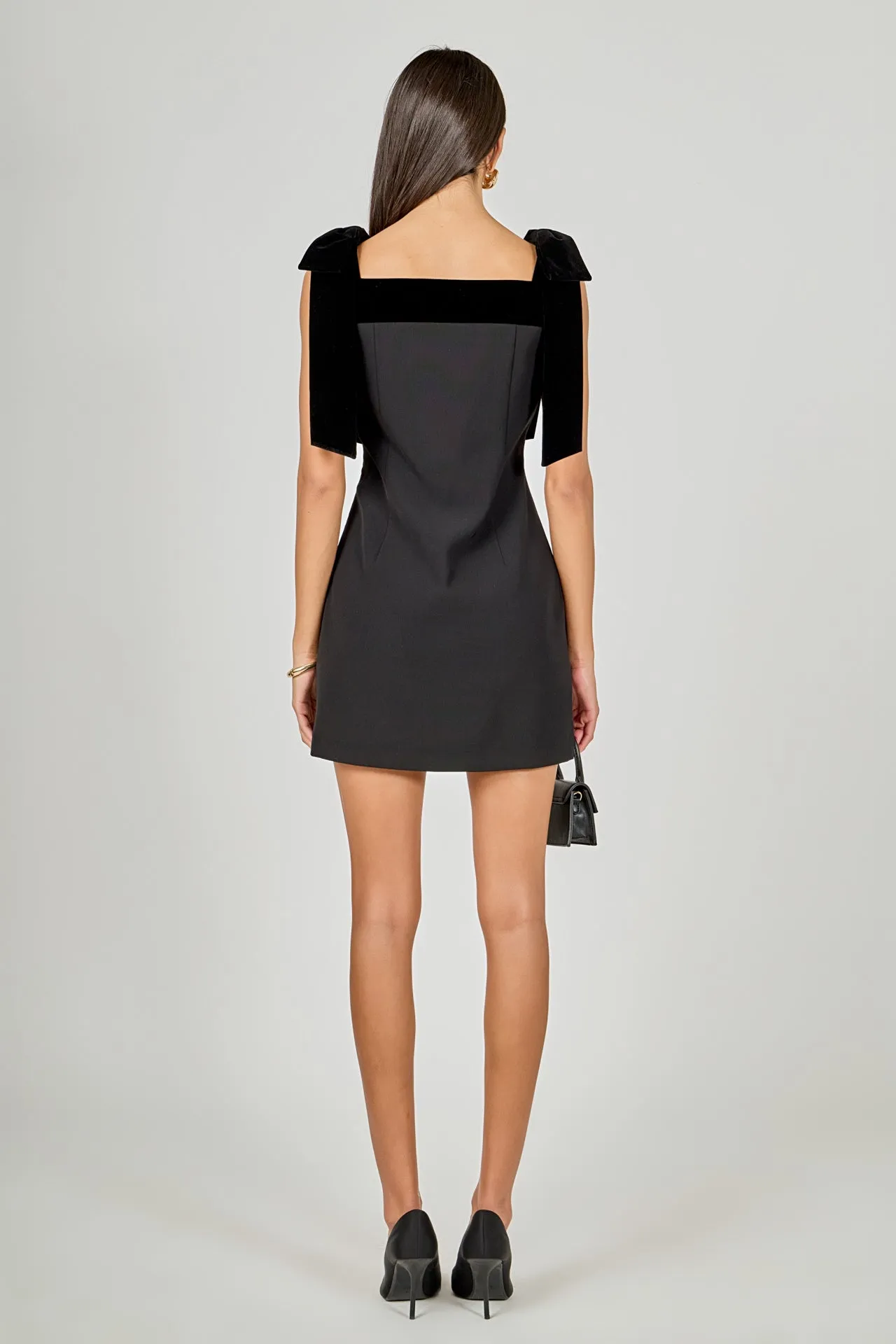 Velvet Detail Mini Dress sold by Endless Rose product image thumbnail 4