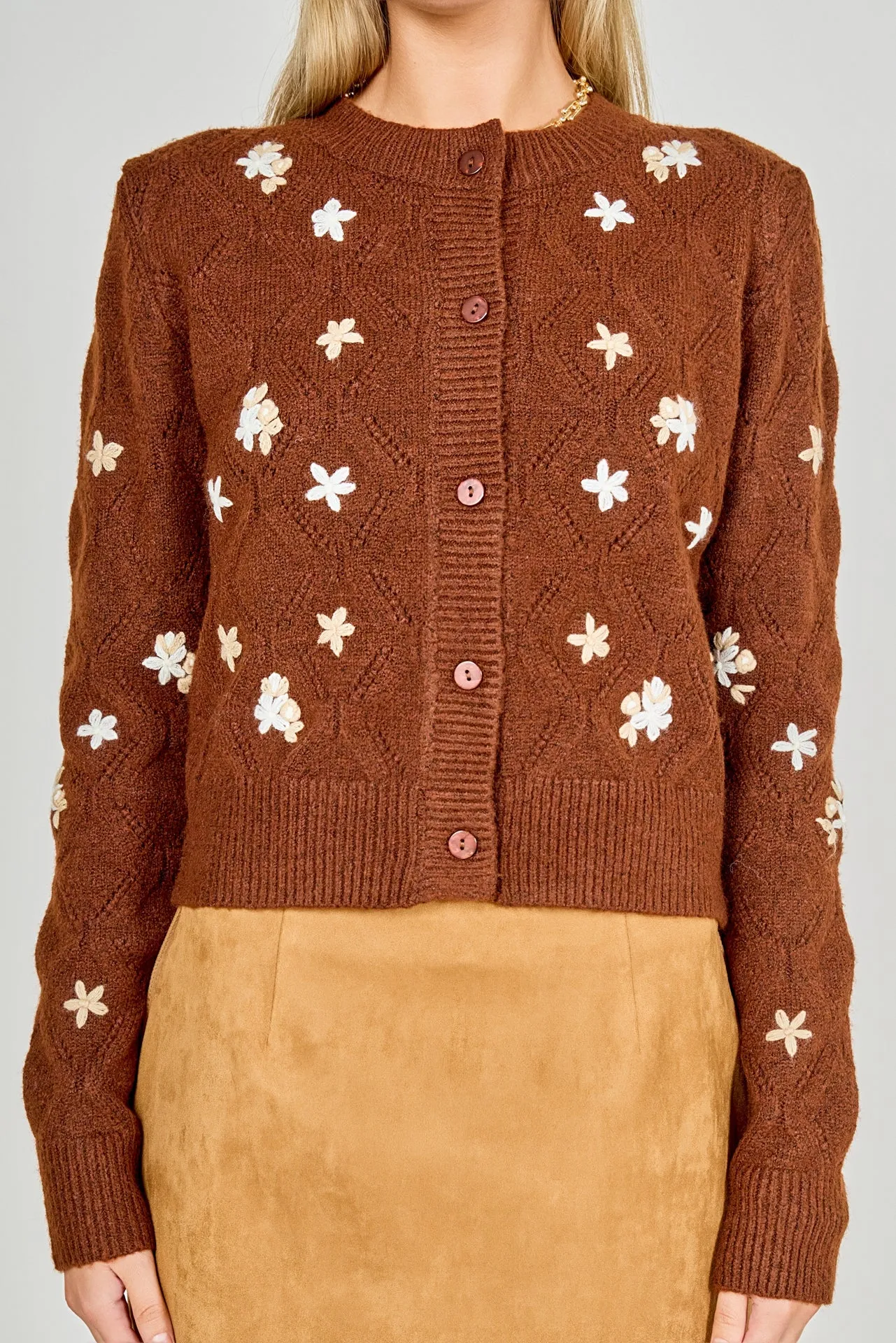 Floral Handmade Embroidery Cardigan sold by Endless Rose product image thumbnail 2