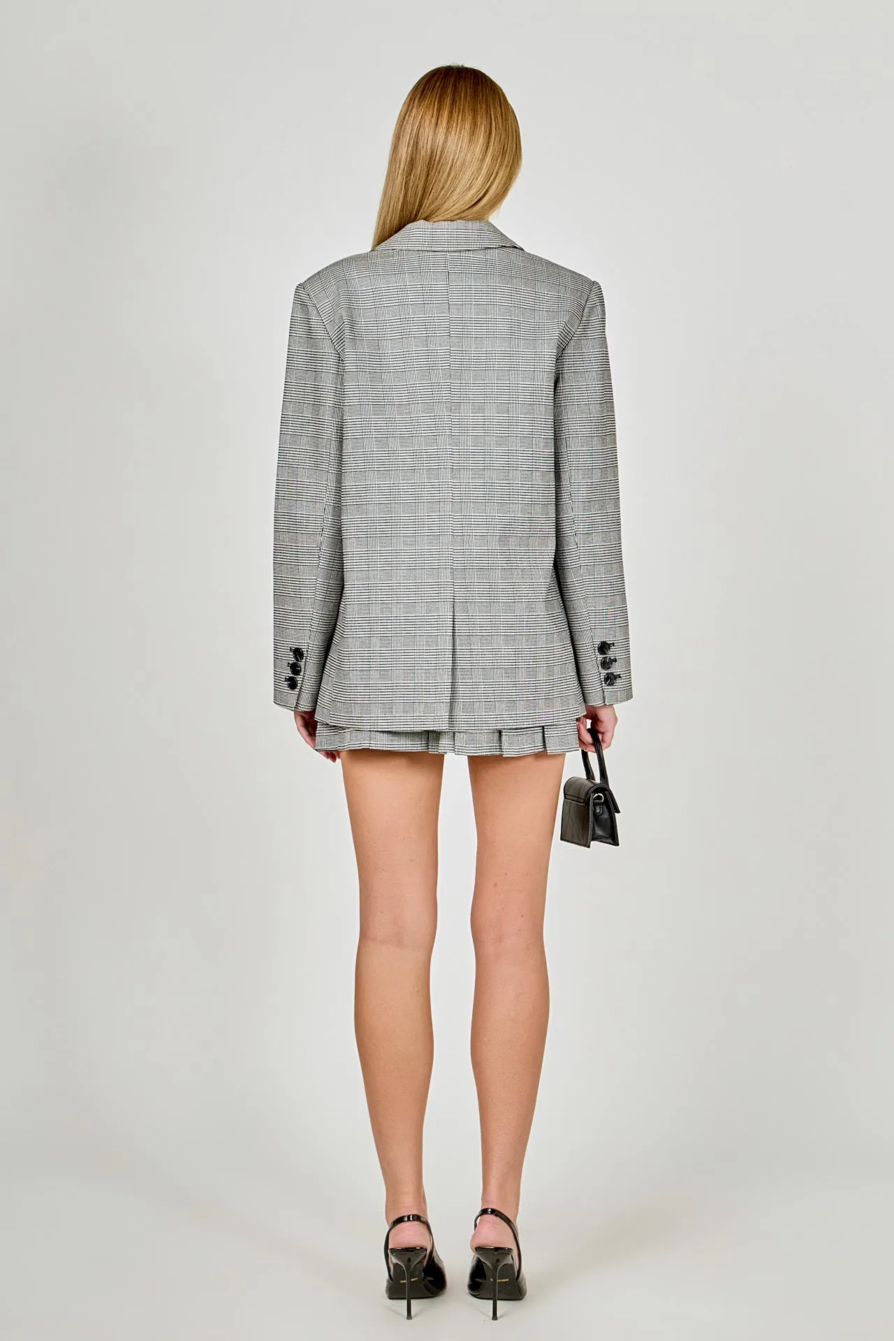 Oversized Plaid Bazer sold by Endless Rose product image thumbnail 4