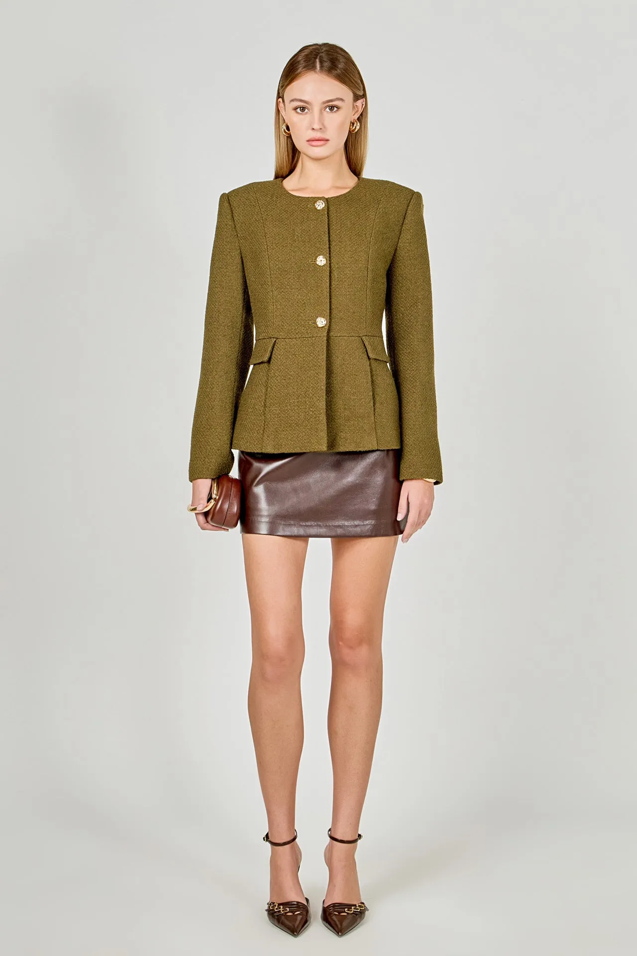 Round Neck Blazer sold by Endless Rose