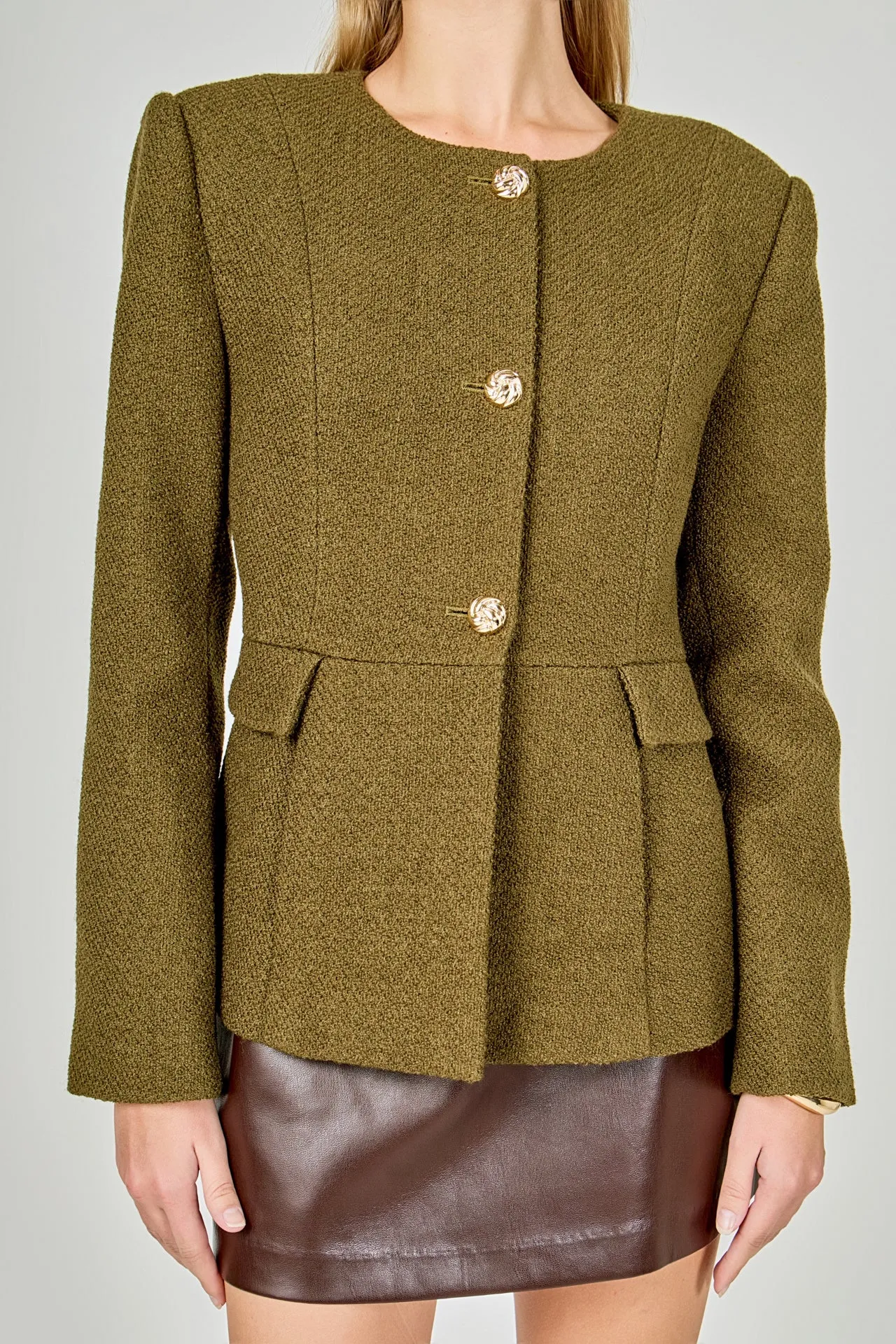 Round Neck Blazer sold by Endless Rose product image thumbnail 2