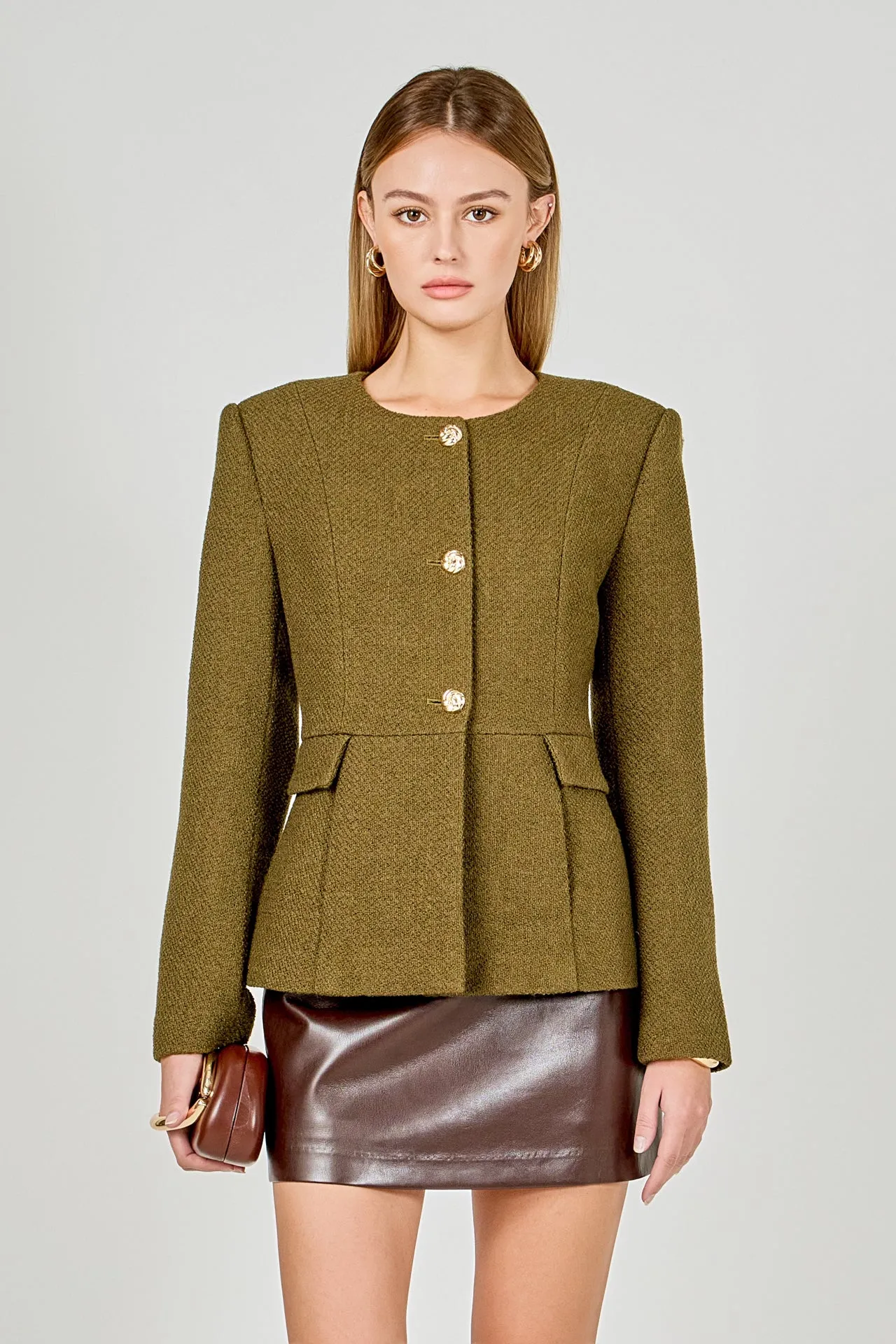 Round Neck Blazer sold by Endless Rose product image thumbnail 5