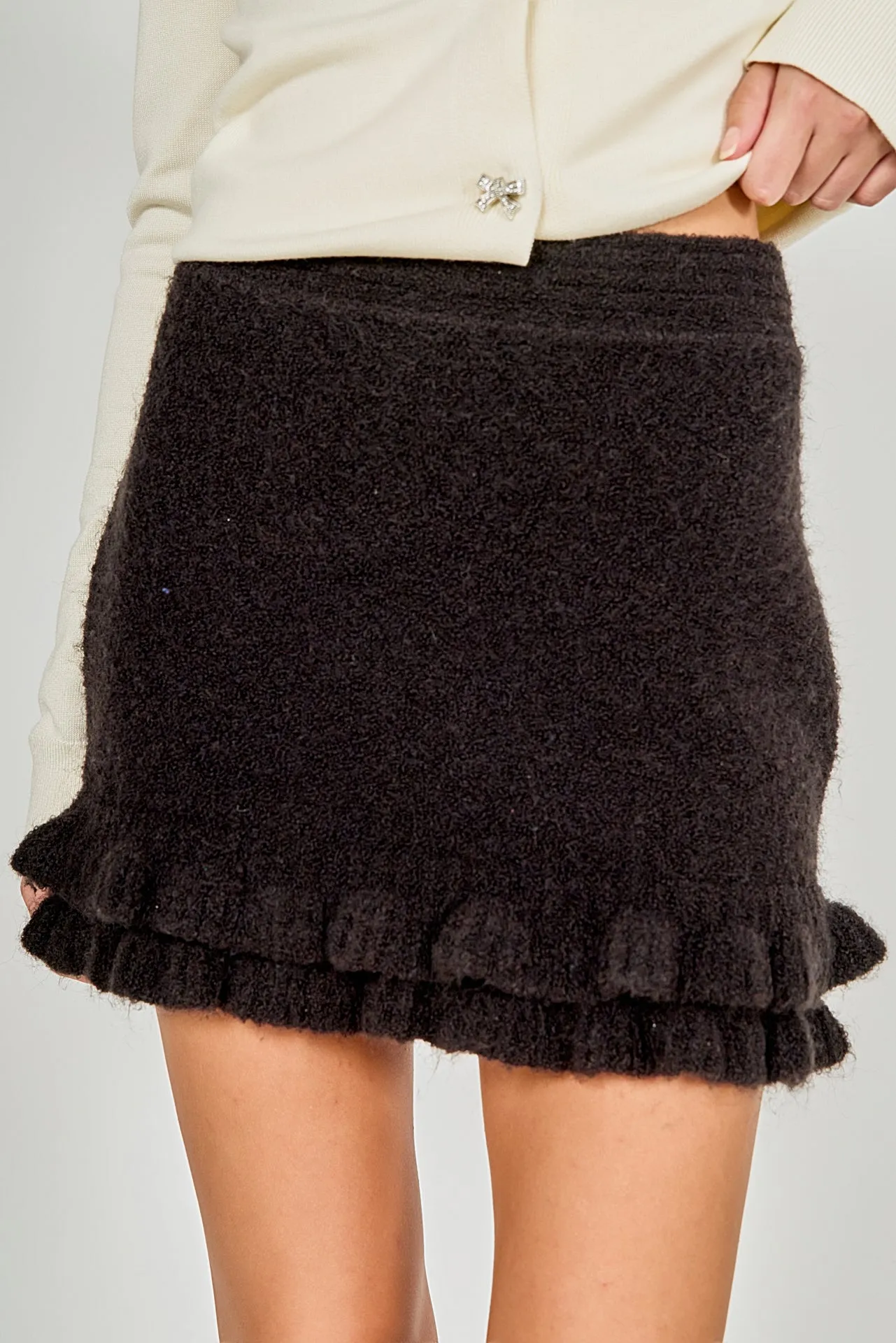 Knit Ruffles Mini Skirt sold by Endless Rose product image thumbnail 2
