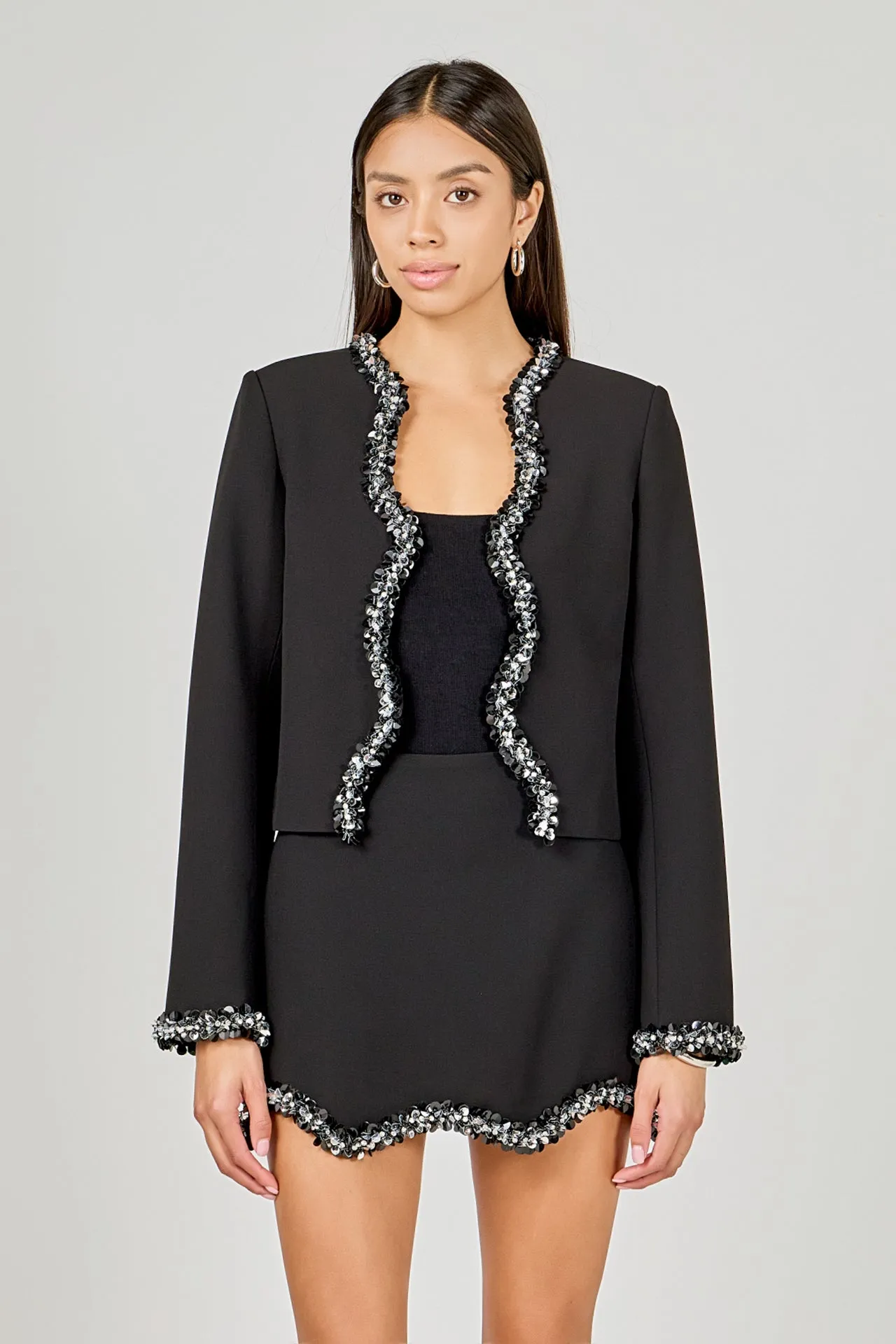 Jewel Scalloped Jacket sold by Endless Rose product image thumbnail 5