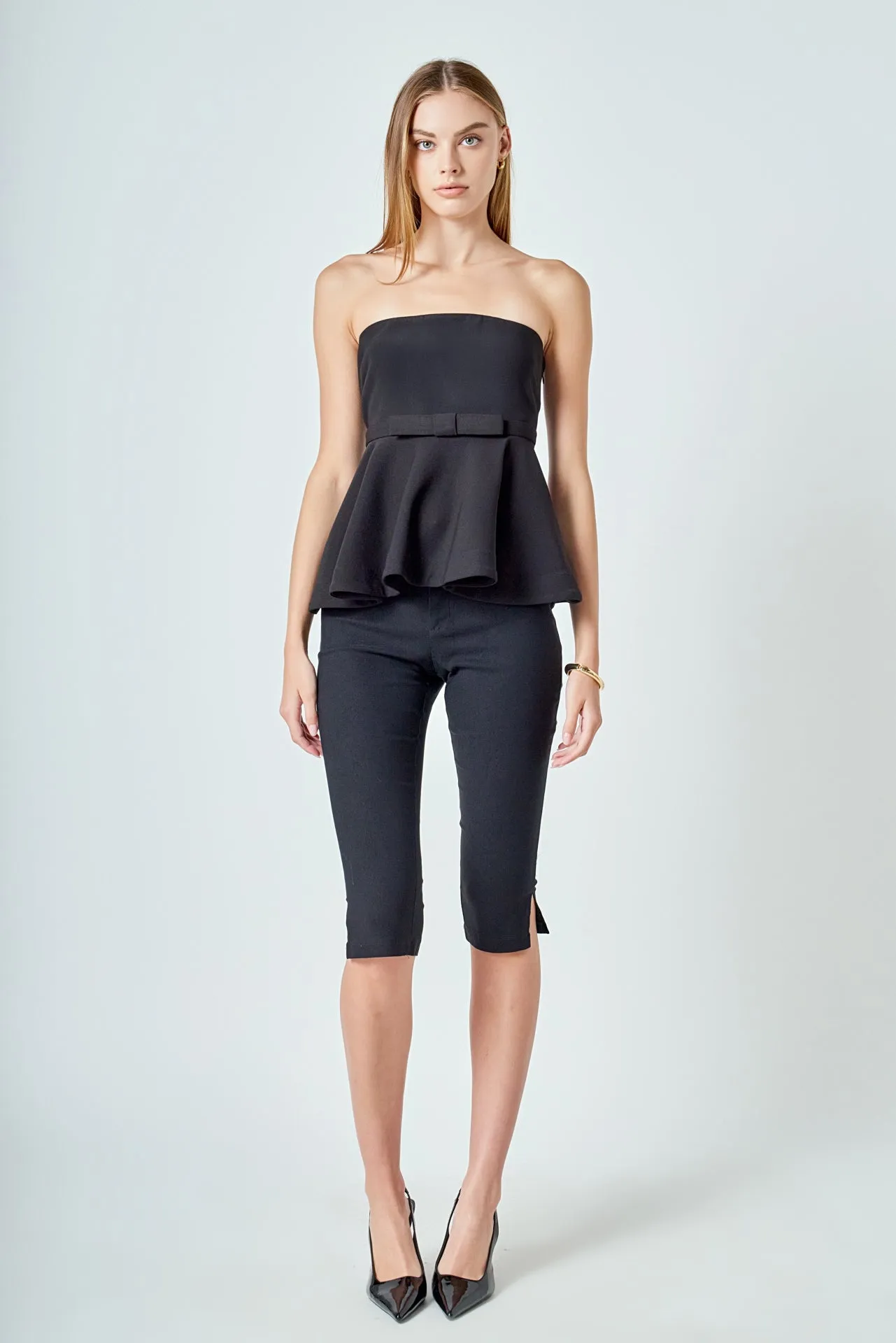 Strapless Flared Top sold by Endless Rose