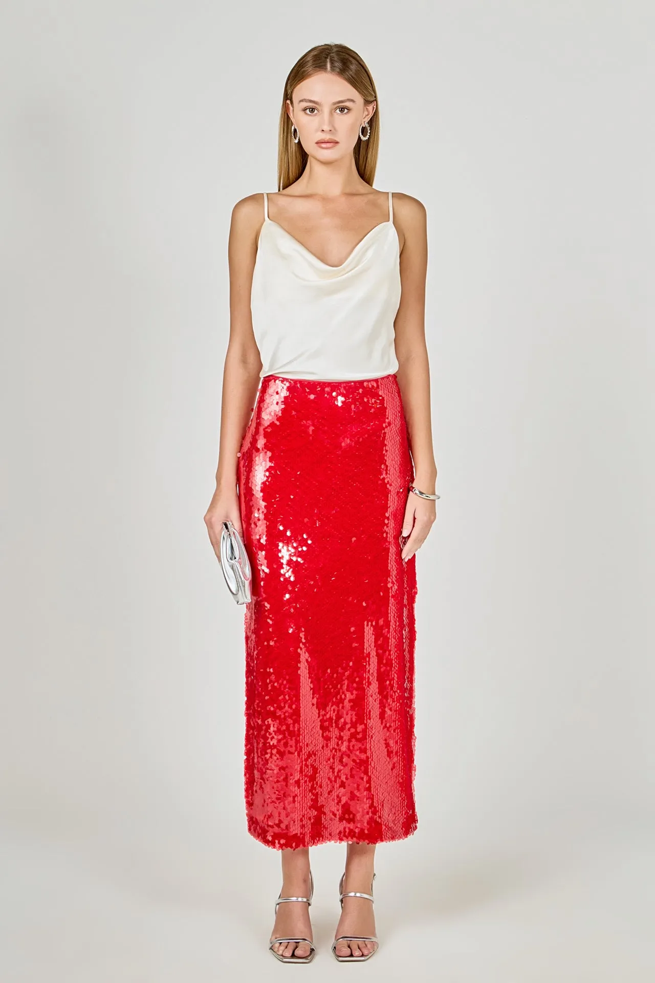 Sequins Midi Skirt sold by Endless Rose