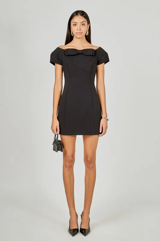 Bow Mini Dress sold by Endless Rose
