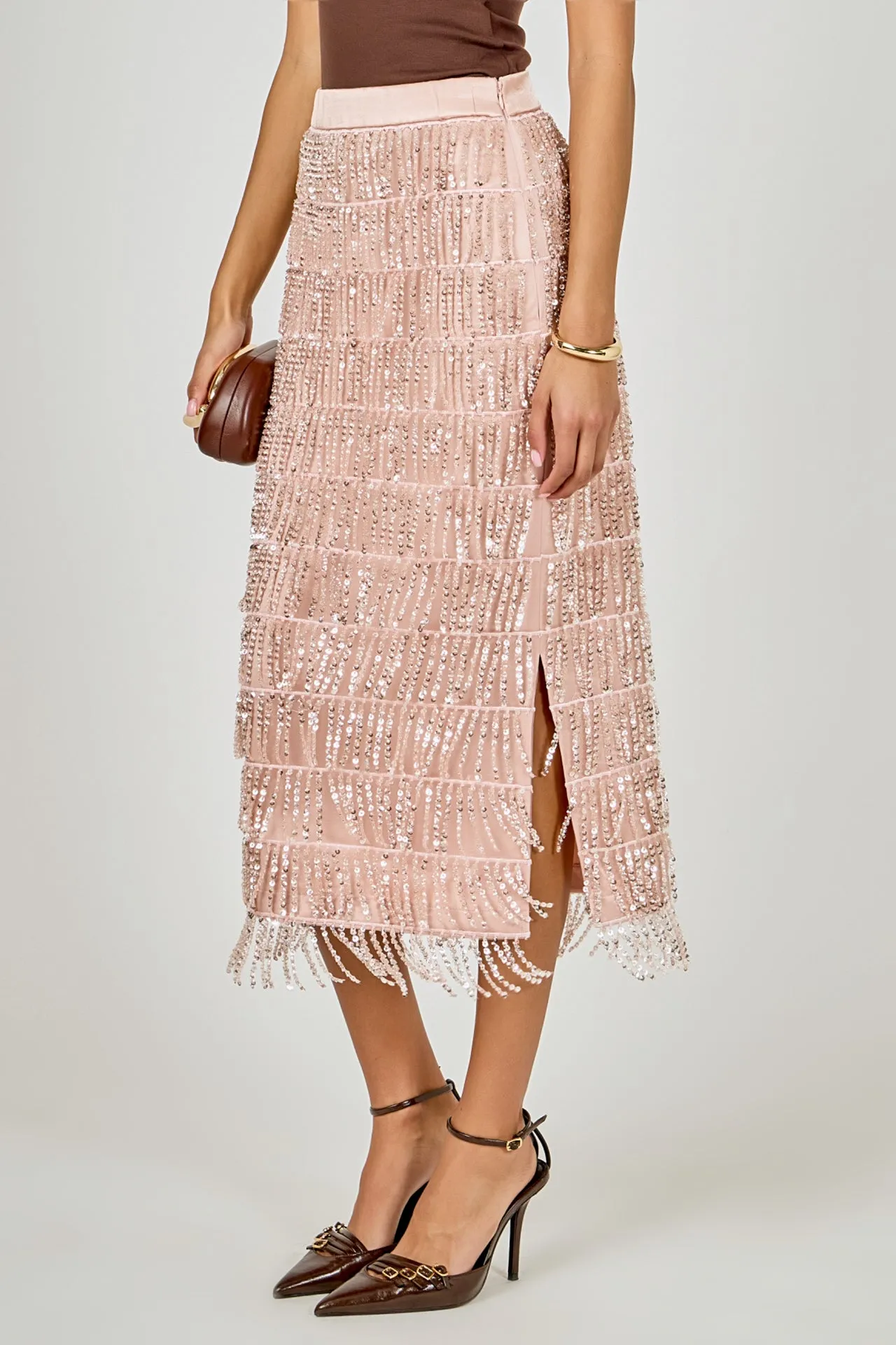Sequins Tassel Midi Skirt sold by Endless Rose product image thumbnail 2