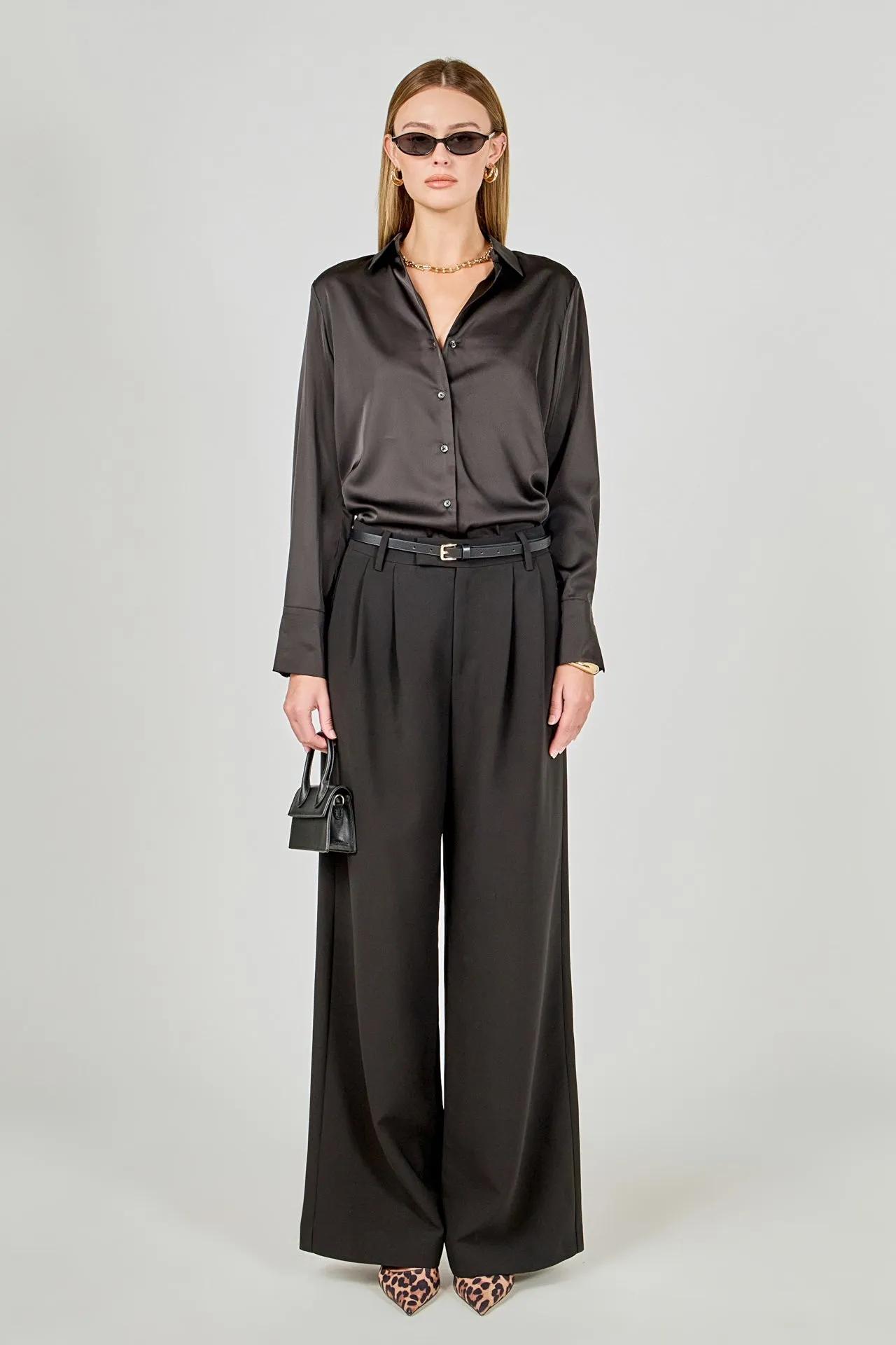 Pleated Wide Trousers sold by Endless Rose