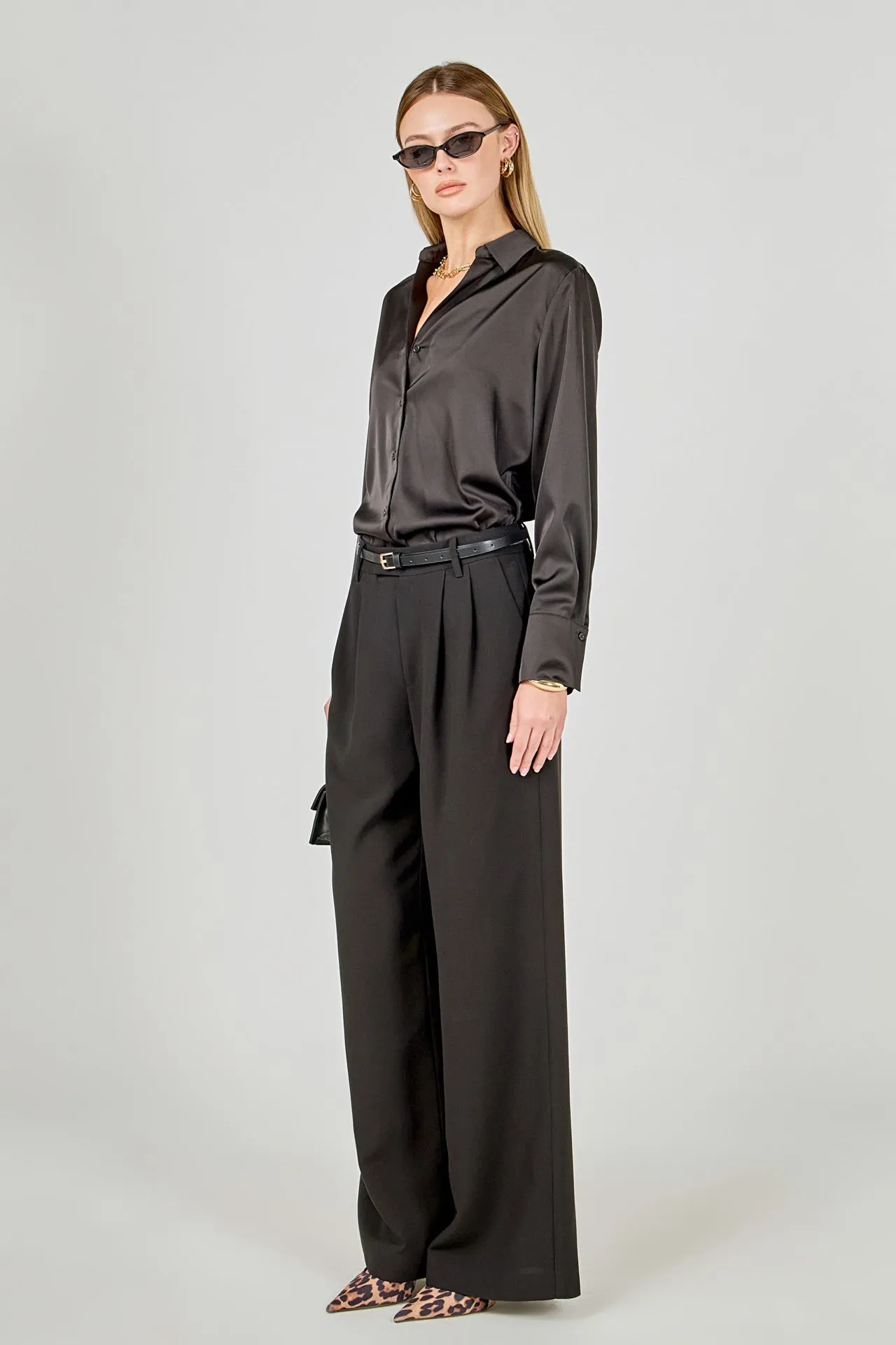 Pleated Wide Trousers sold by Endless Rose product image thumbnail 3