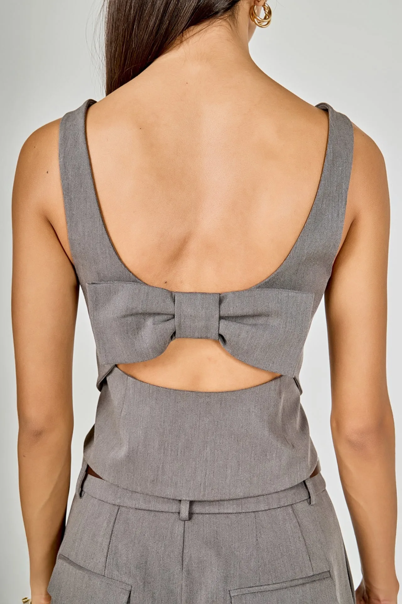 Back Bow Sleeveless Fitted Top sold by Endless Rose product image thumbnail 2
