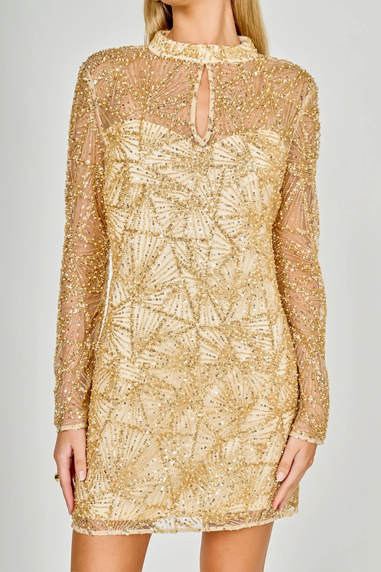 Sequins Beading Mesh Dress sold by Endless Rose product image thumbnail 2