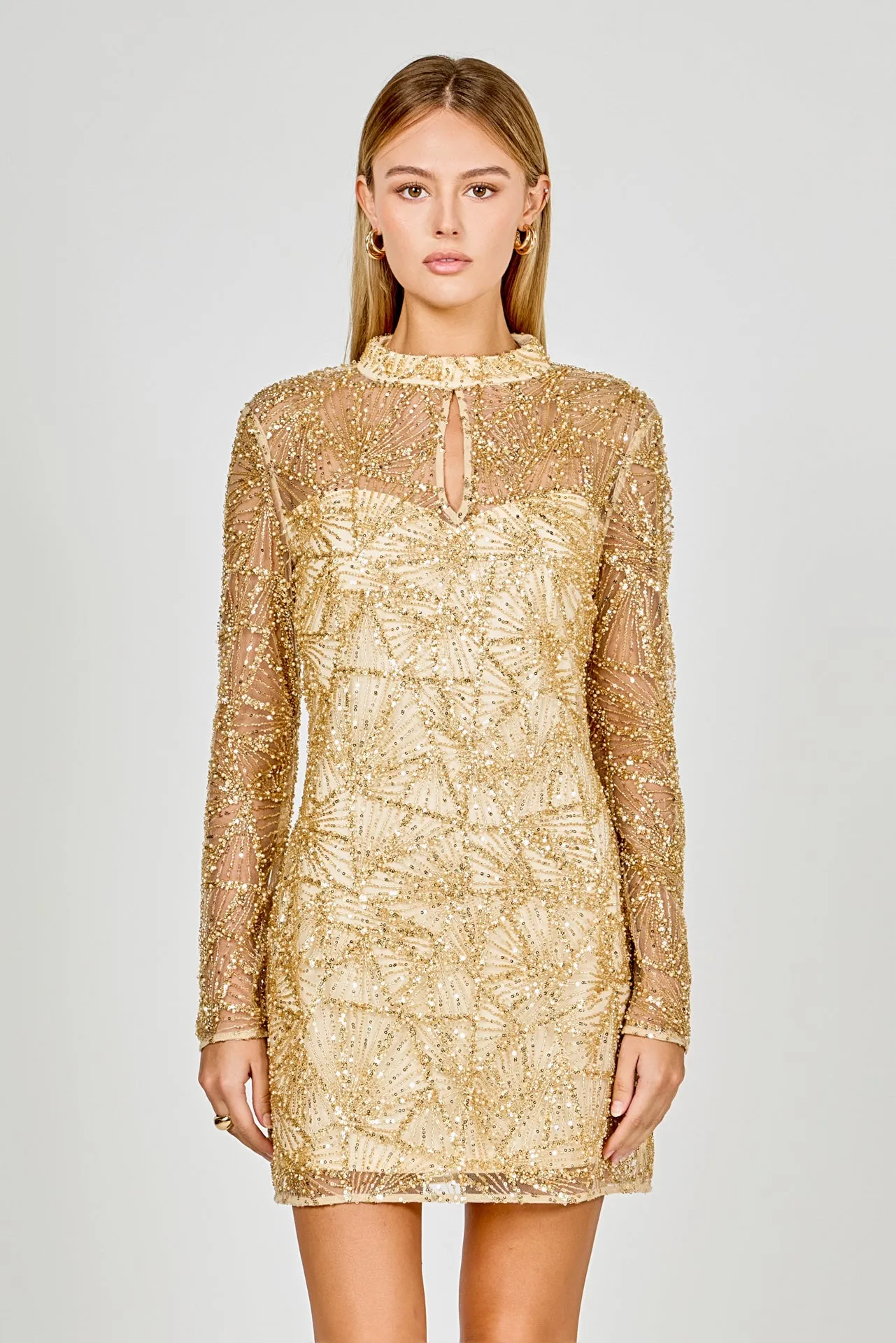 Sequins Beading Mesh Dress sold by Endless Rose product image thumbnail 5