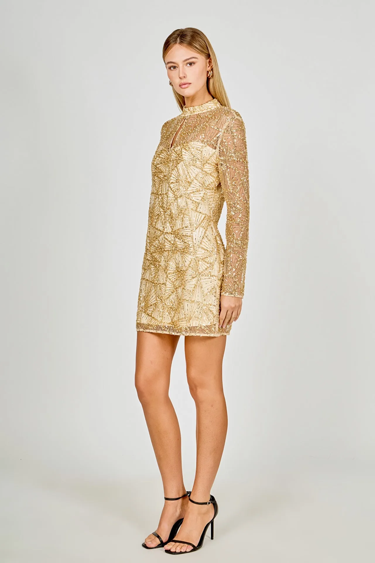Sequins Beading Mesh Dress sold by Endless Rose product image thumbnail 3