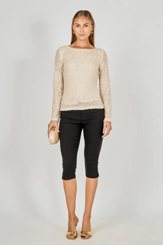 Scoop Neck Sequin Top sold by Endless Rose